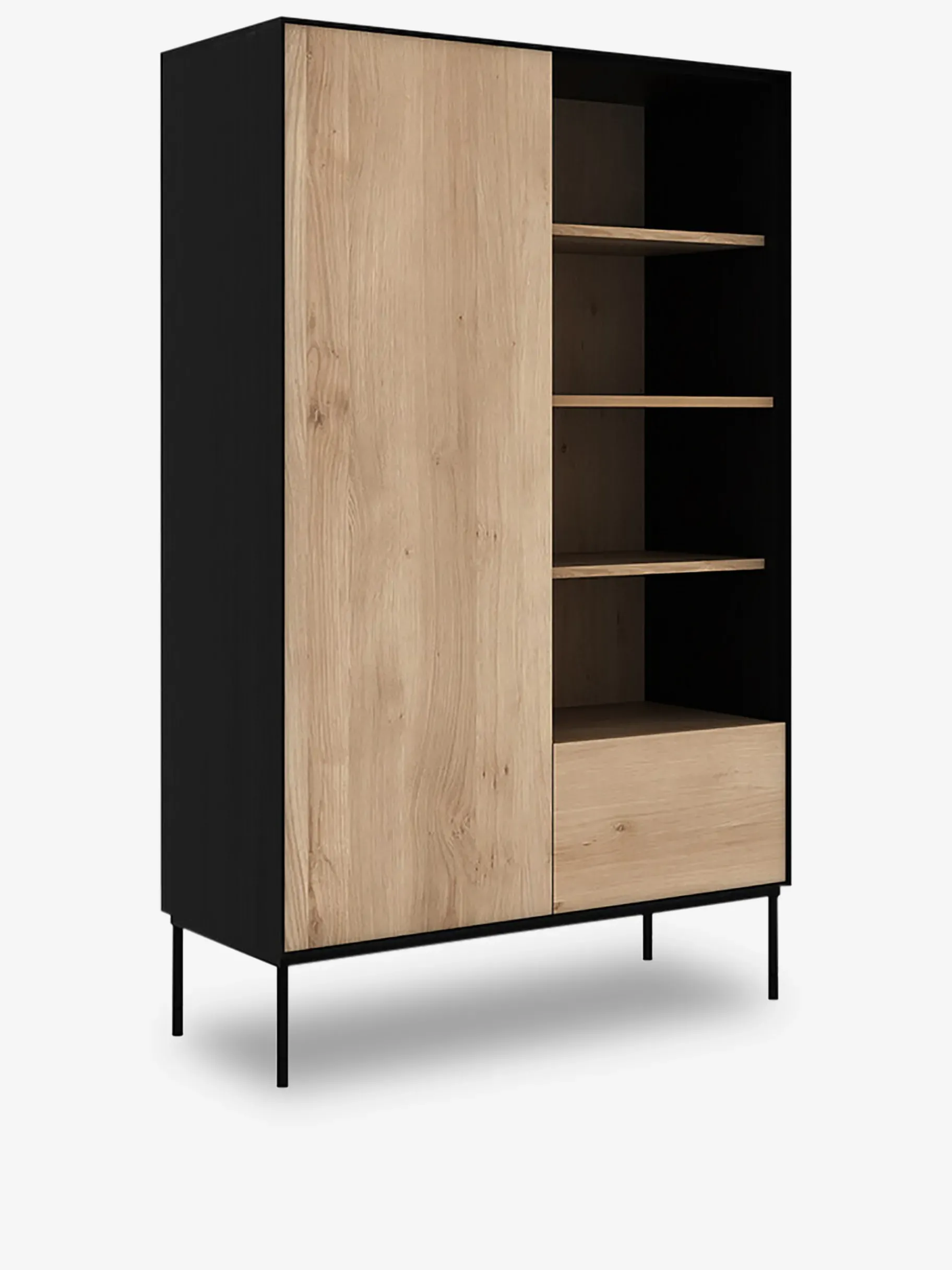BENSIMON Rangement<Armoire bird 1 porte 1 tiroir chene massif - ethnicraft #ffffff