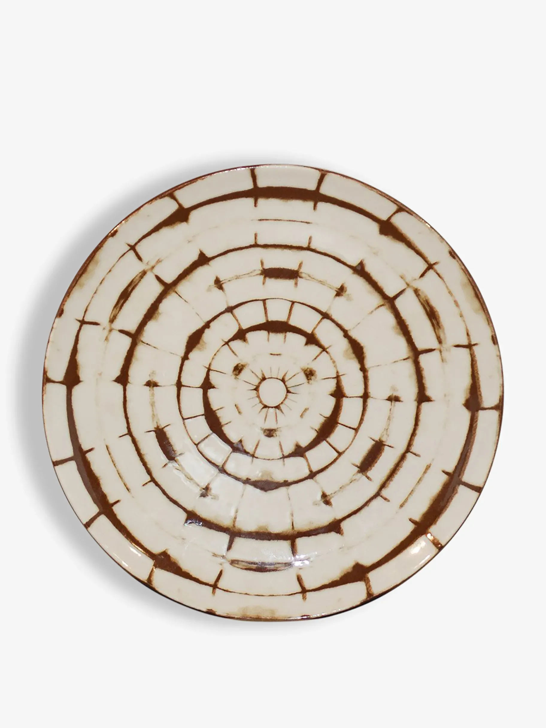 BENSIMON Assiettes<Assiette a dessert dot brown s - jacques... MARRON