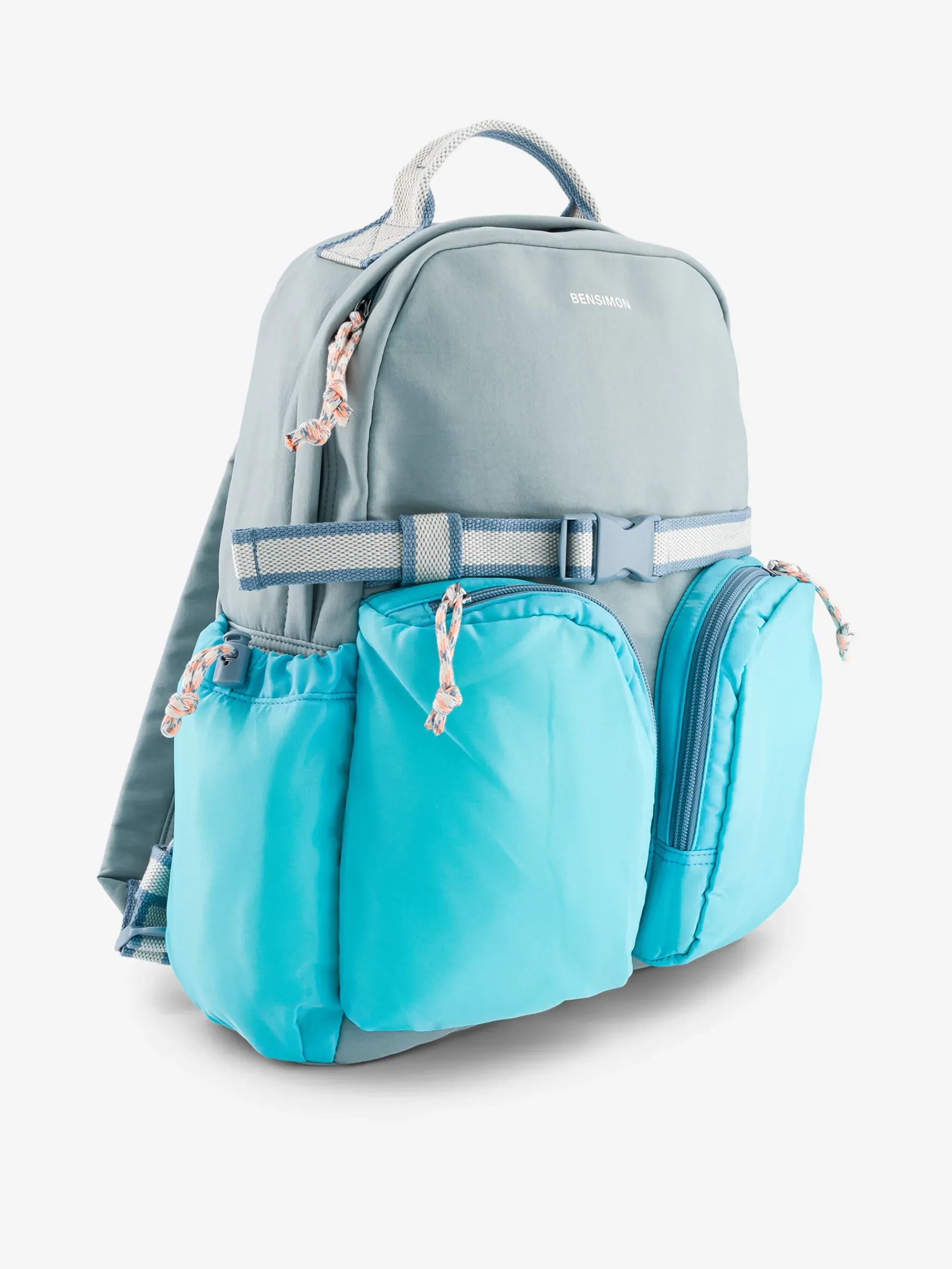 BENSIMON Sacs À Dos<Back pack montfleur BLEU GRISE