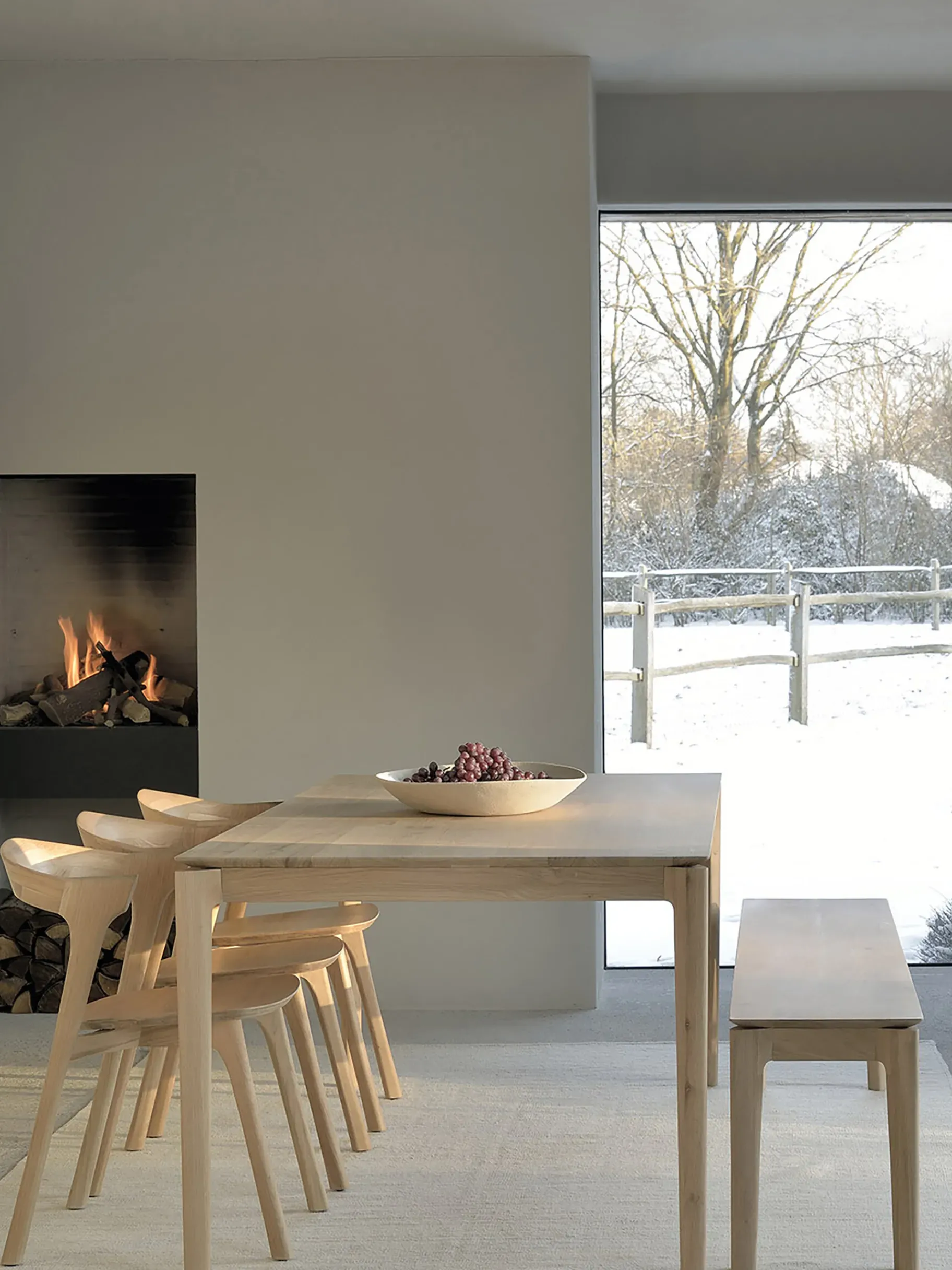 BENSIMON Chaises, Bancs & Tabourets<Banc bok alain van havre chene massif 186cm - ethnicraft #ffffff