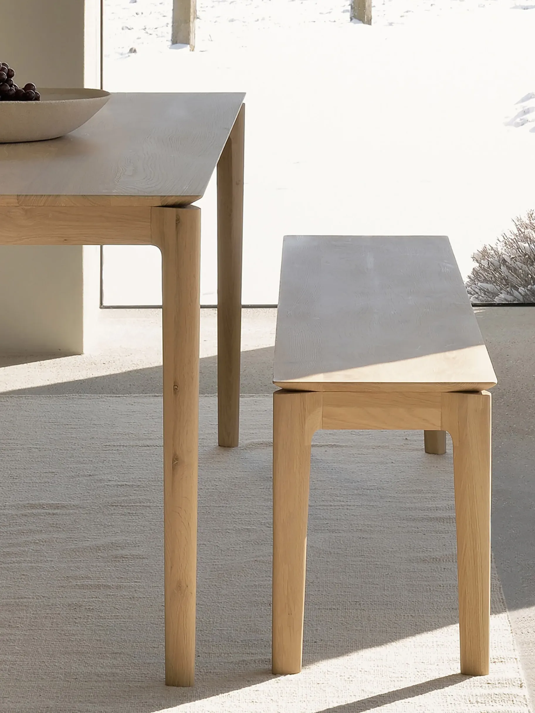 BENSIMON Chaises, Bancs & Tabourets<Banc bok alain van havre chene massif 186cm - ethnicraft #ffffff