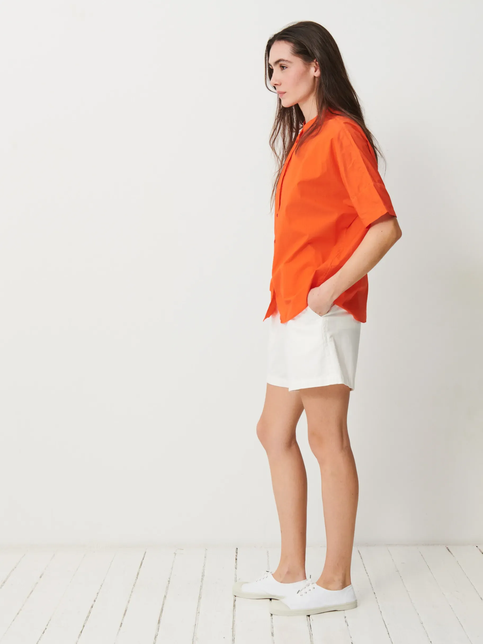 BENSIMON Tops & Chemises<Blouse lanica ORANGE VIF