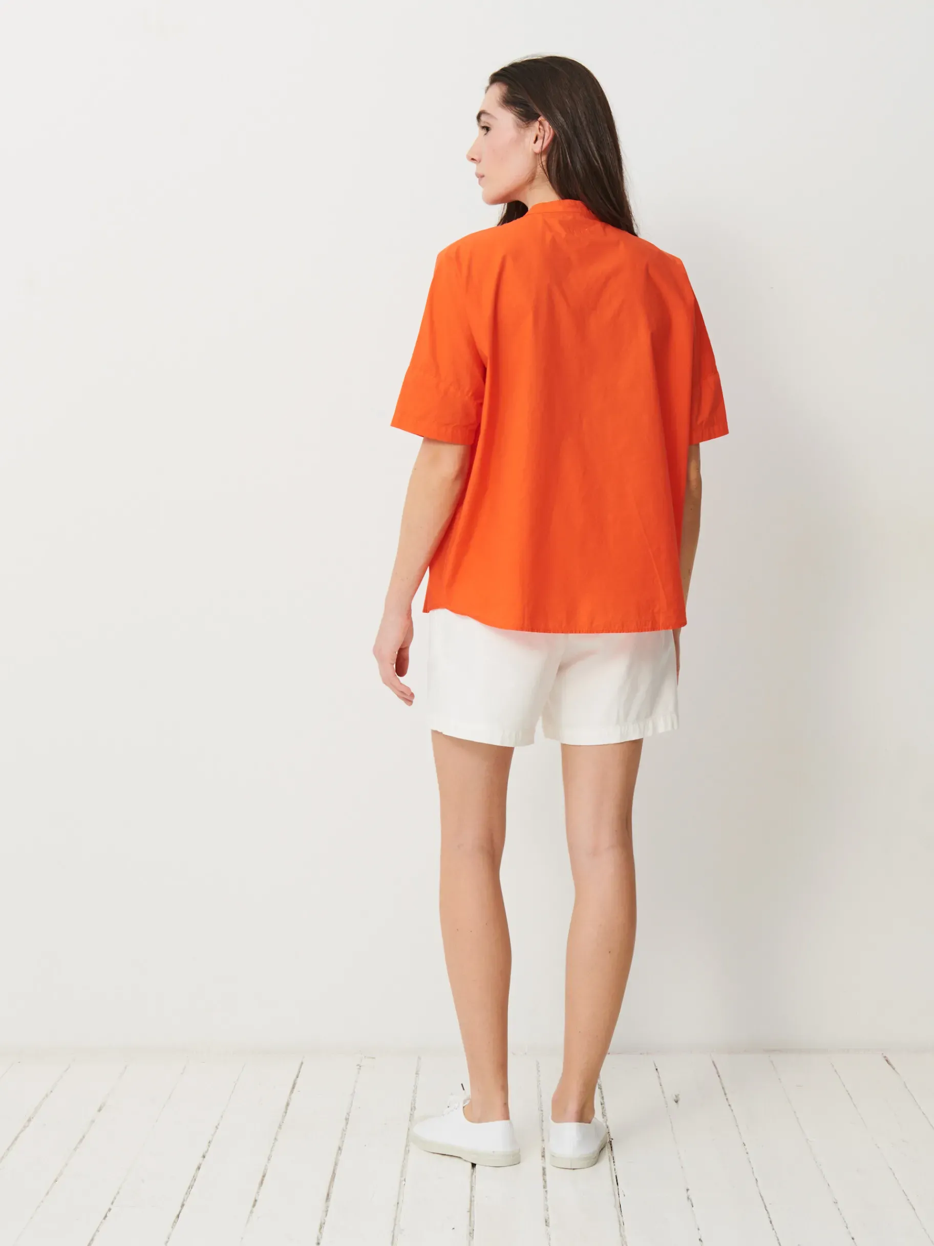 BENSIMON Tops & Chemises<Blouse lanica ORANGE VIF
