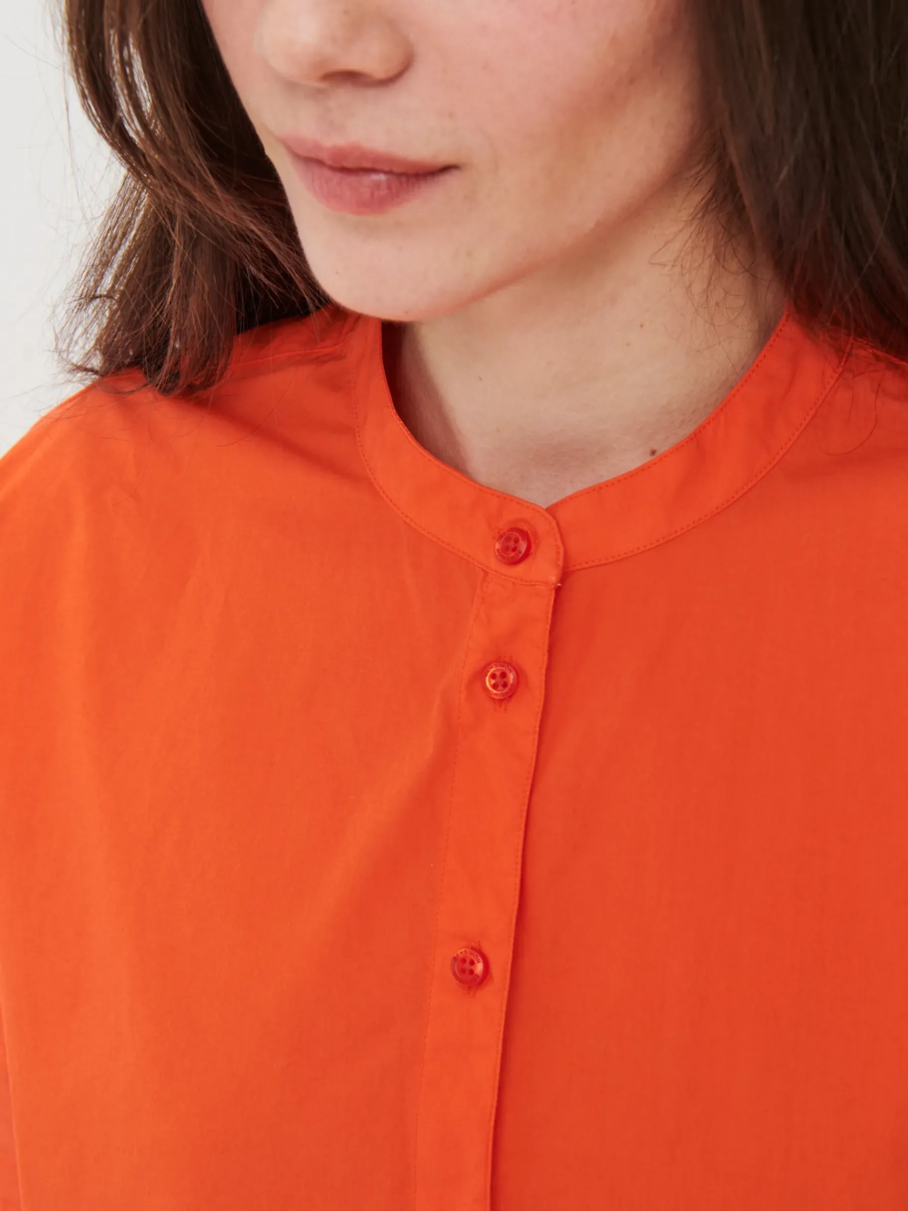 BENSIMON Tops & Chemises<Blouse lanica ORANGE VIF