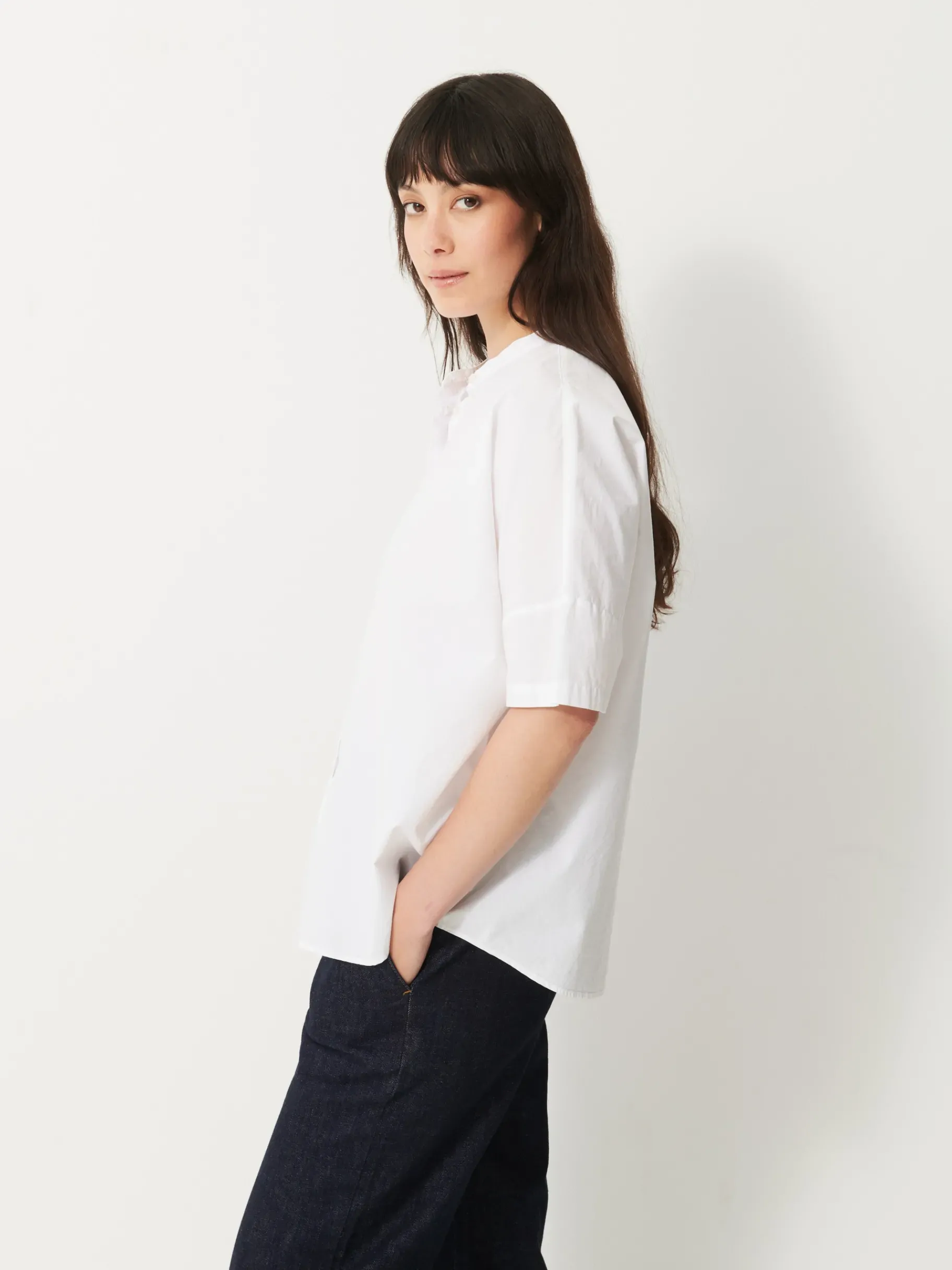 BENSIMON Tops & Chemises<Blouse lanica BLANC