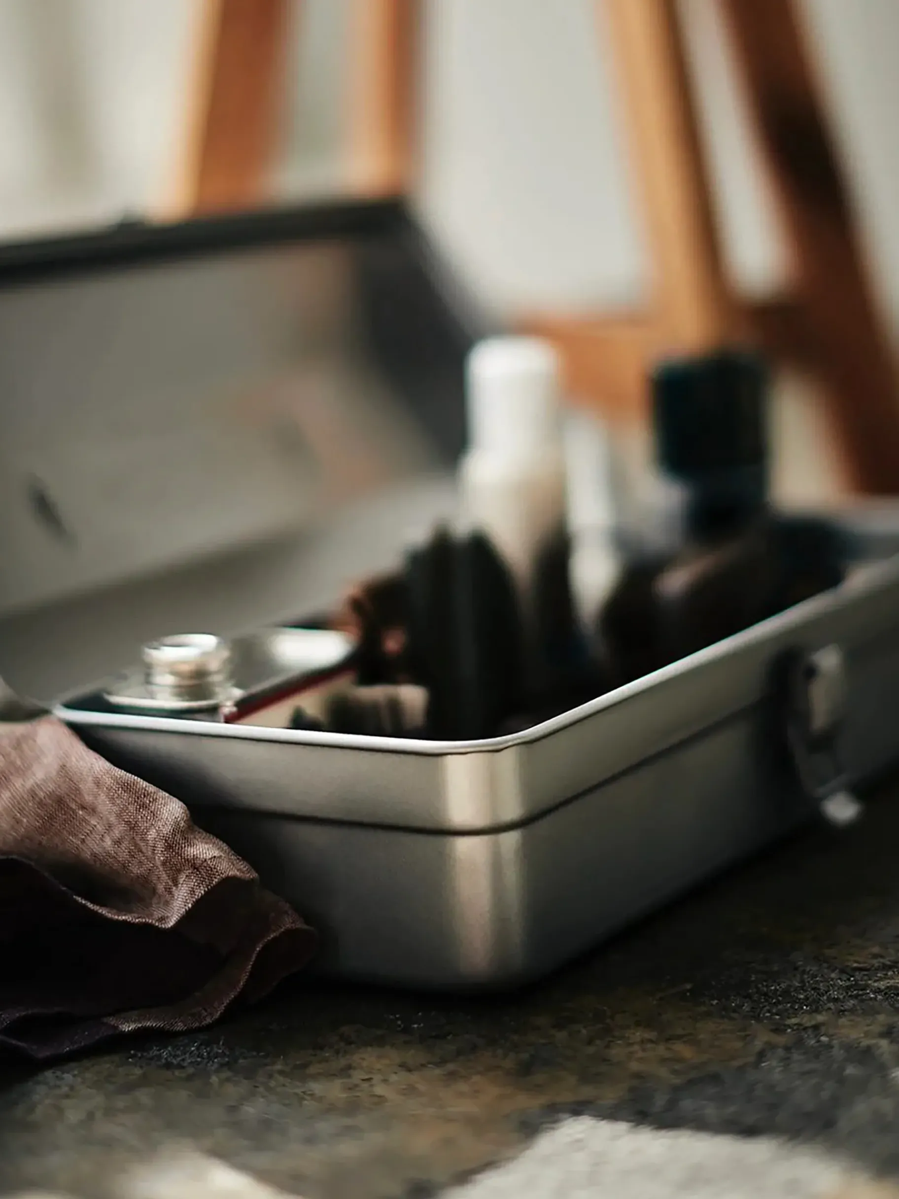 BENSIMON Paniers Et Caisses<Boite de rangement japon l metal silver - robinson toyo ARGENT