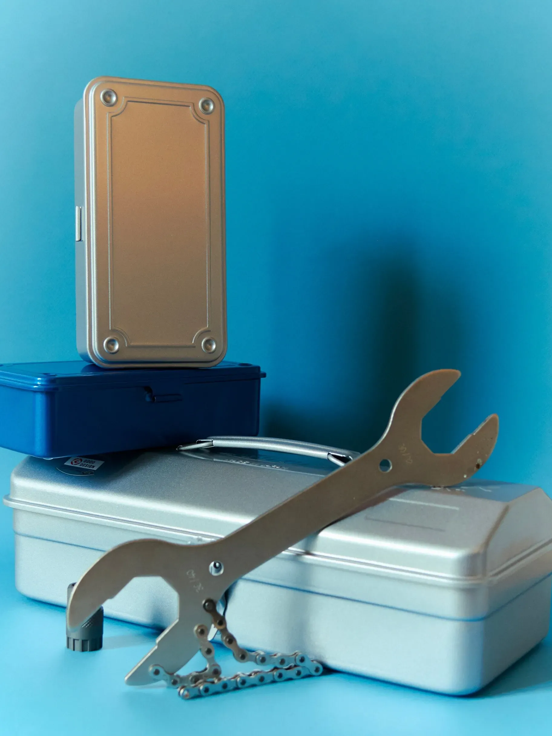 BENSIMON Paniers Et Caisses<Boite de rangement japon m metal marine - robinson toyo BLEU