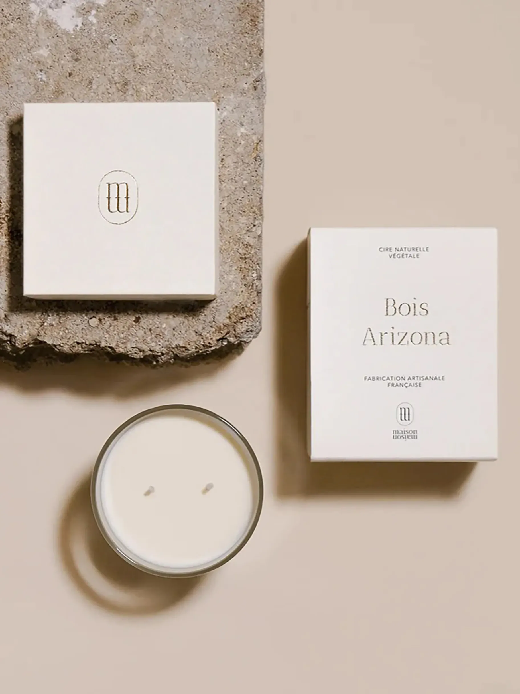 BENSIMON Bougies<Bougie bois arizona - maison maison #ffffff
