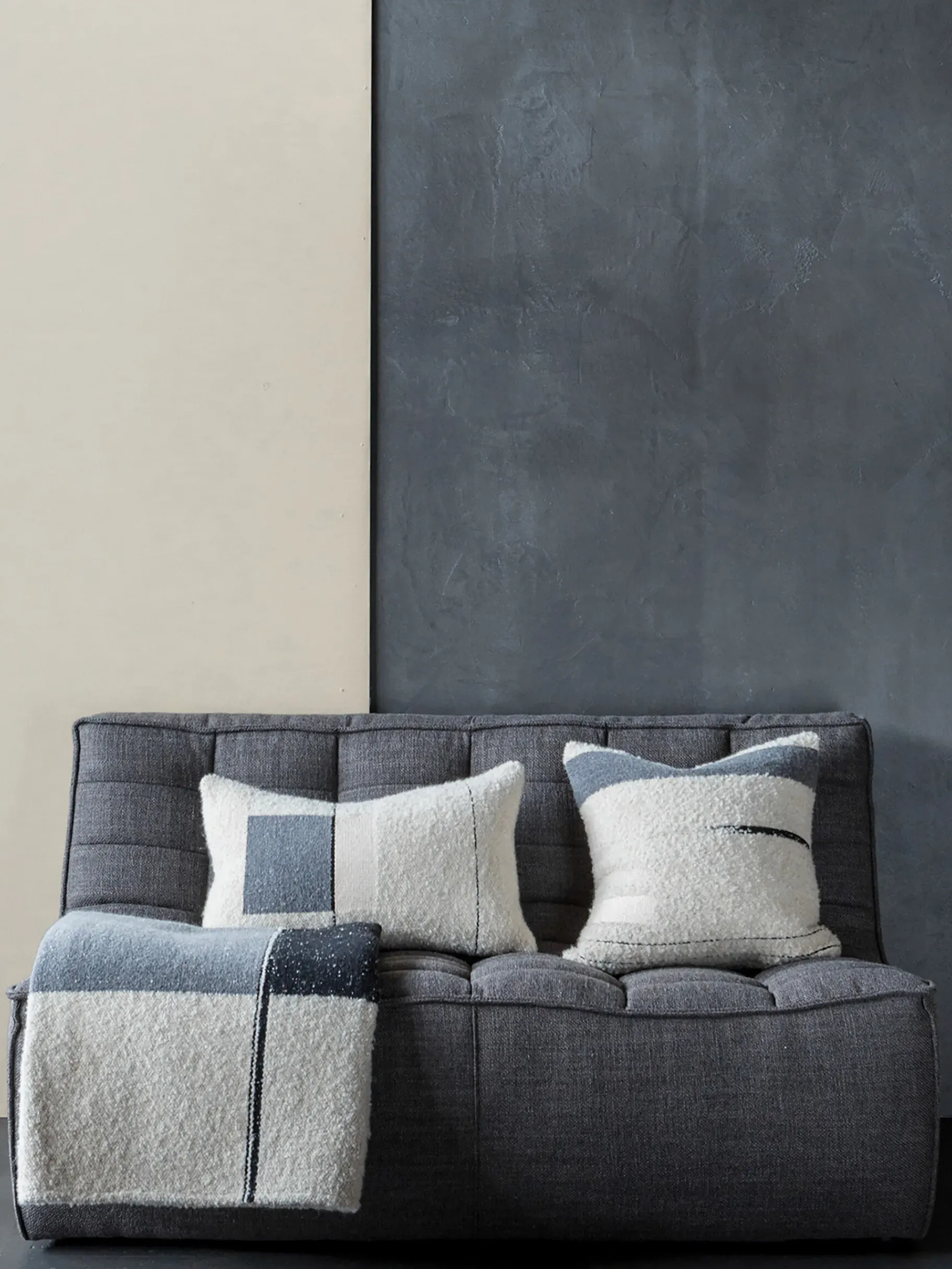 BENSIMON Fauteuils & Canapés<Canape n701 2 places jacques deneef anthracite - ethnicraft GRIS