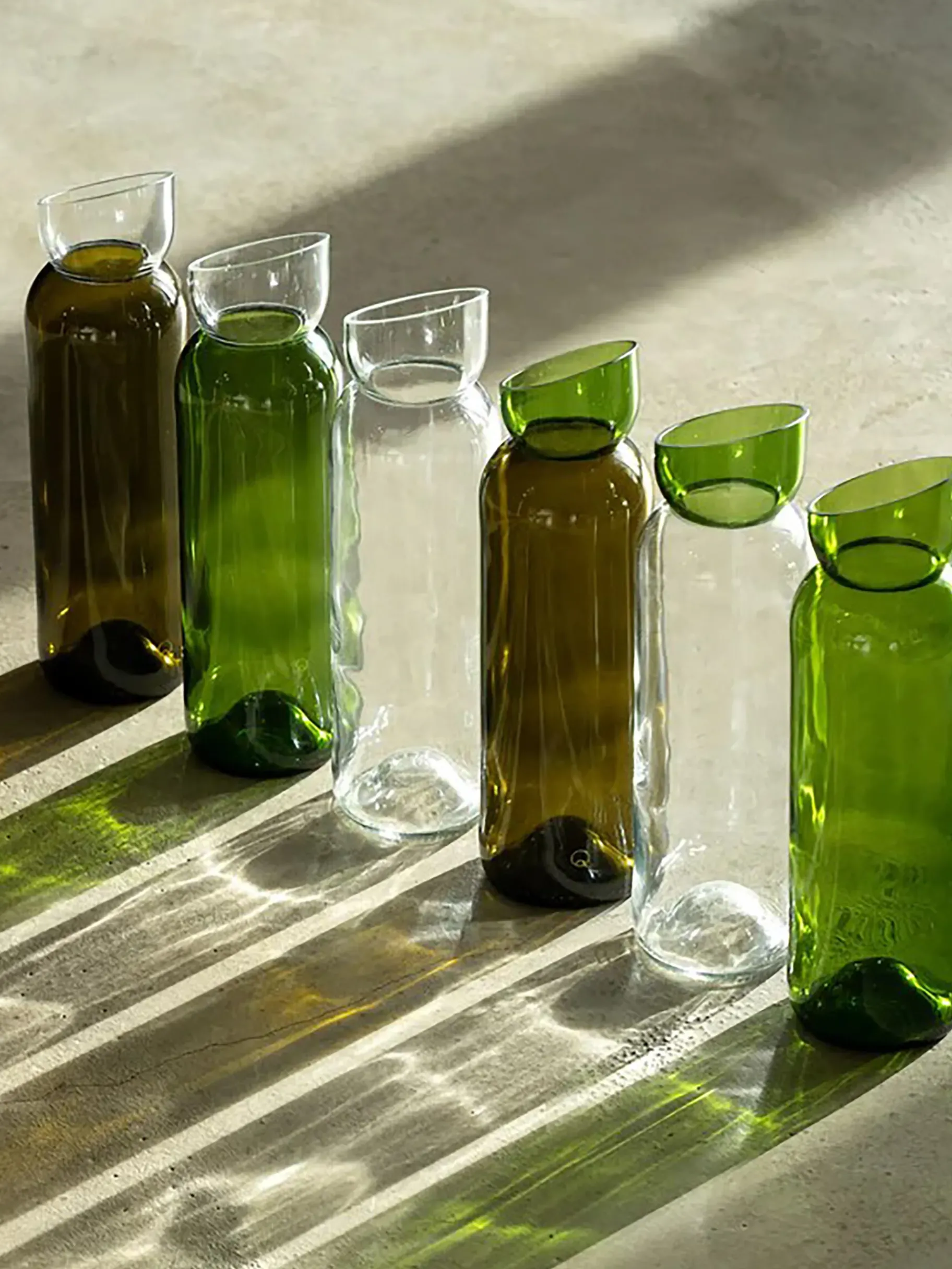 BENSIMON Verres & Carafes<Carafe danser/debattre transparent - q de bouteilles VERT
