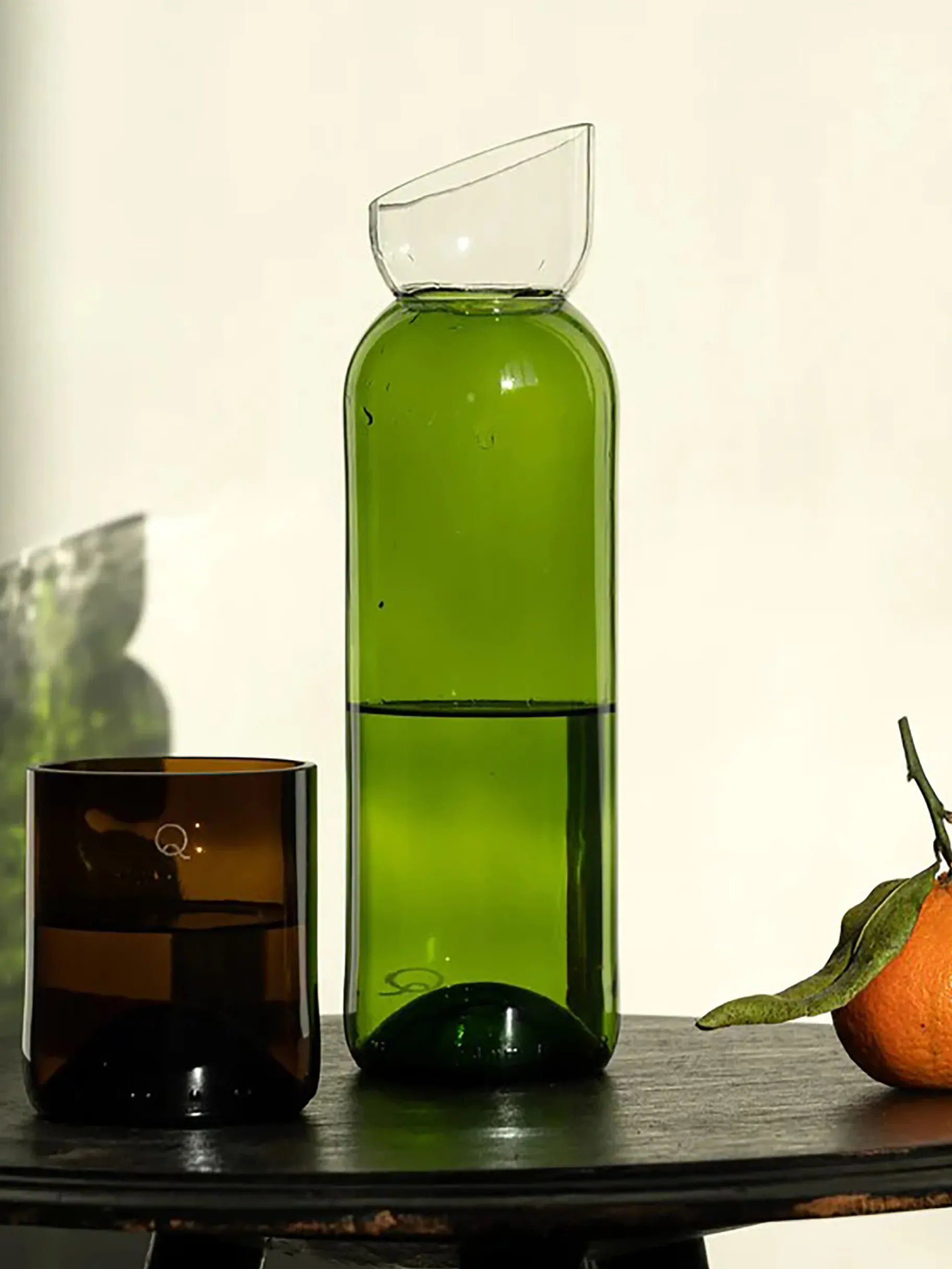 BENSIMON Verres & Carafes<Carafe danser/debattre transparent - q de bouteilles VERT
