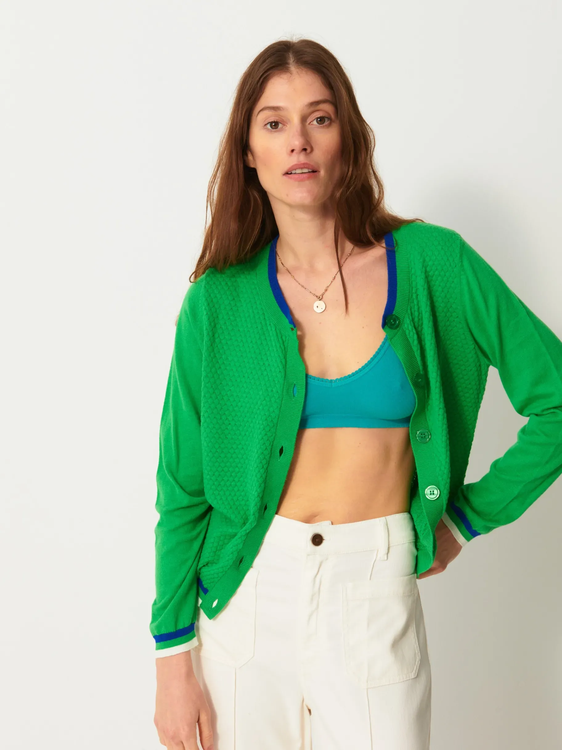 BENSIMON Pulls, Sweats & Gilets<Cardigan jamie BASILIC