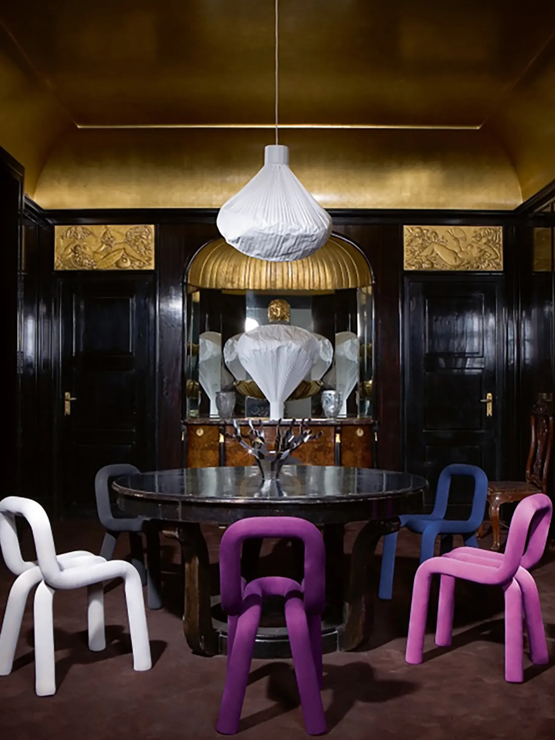 BENSIMON Chaises, Bancs & Tabourets<Chaise bold bleu - moustache #ffffff