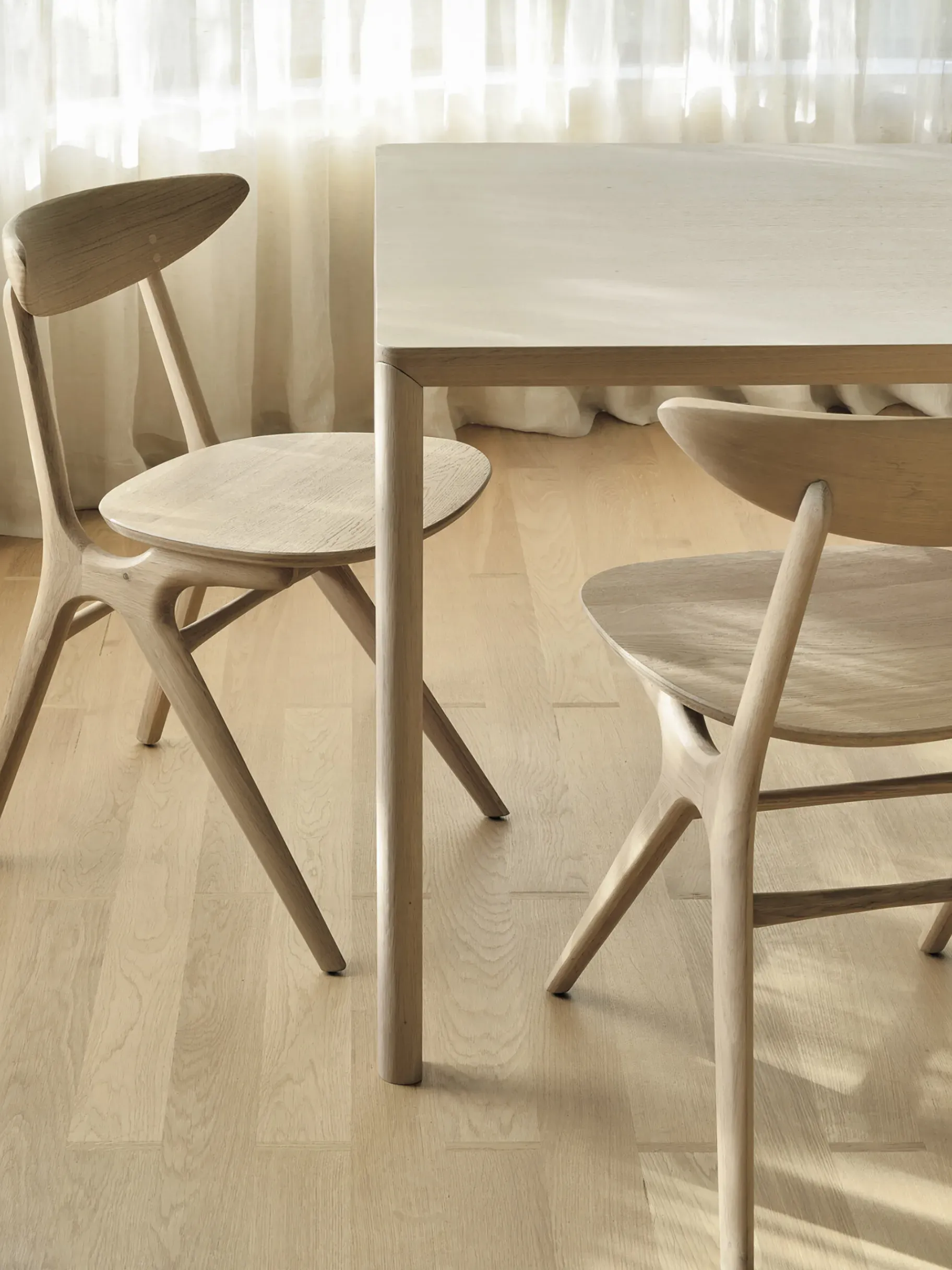 BENSIMON Chaises, Bancs & Tabourets<Chaise eye alain van havre bois chene massif - ethnicraft #ffffff