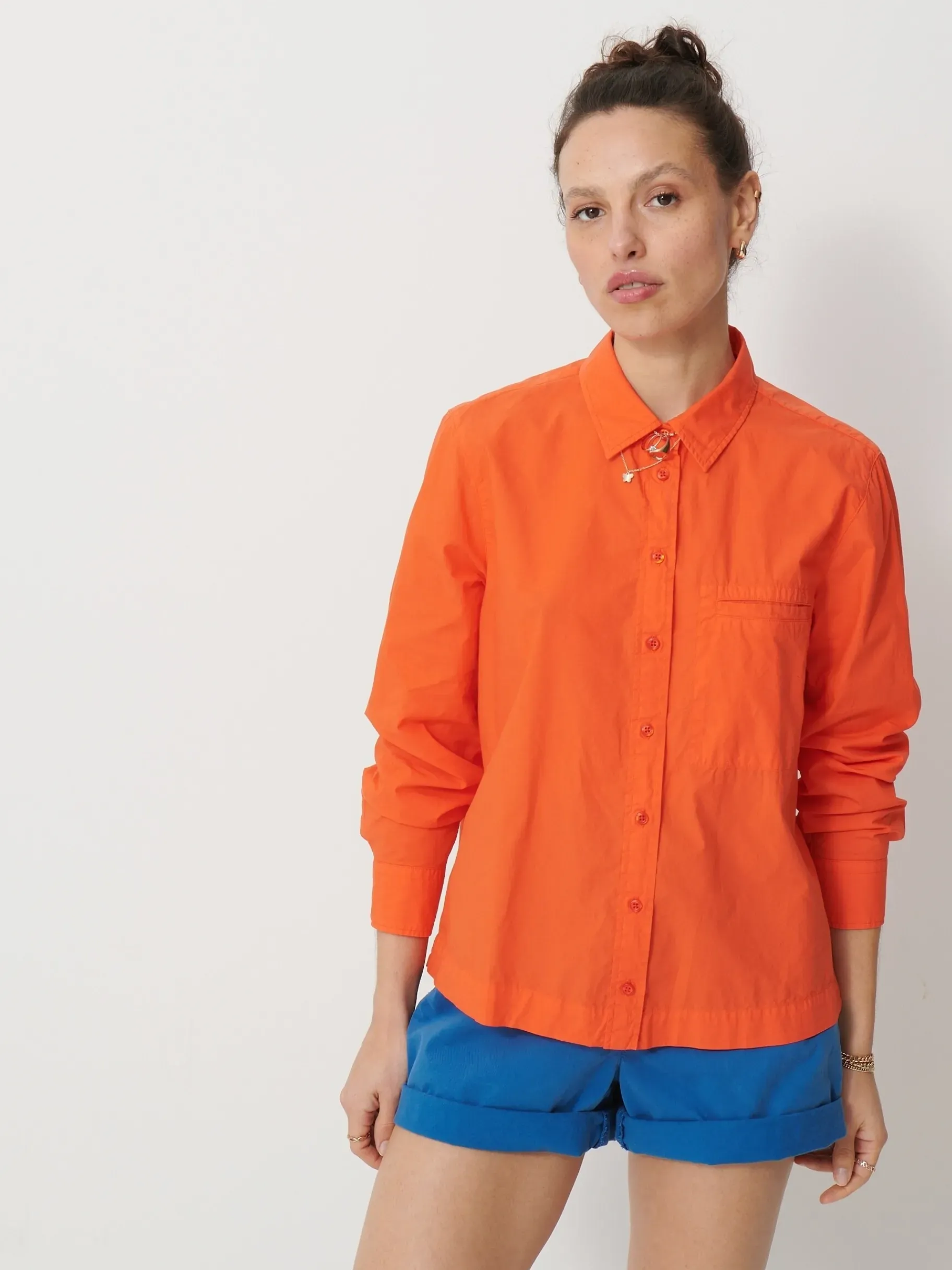 BENSIMON Tops & Chemises<Chemise galicia ORANGE VIF
