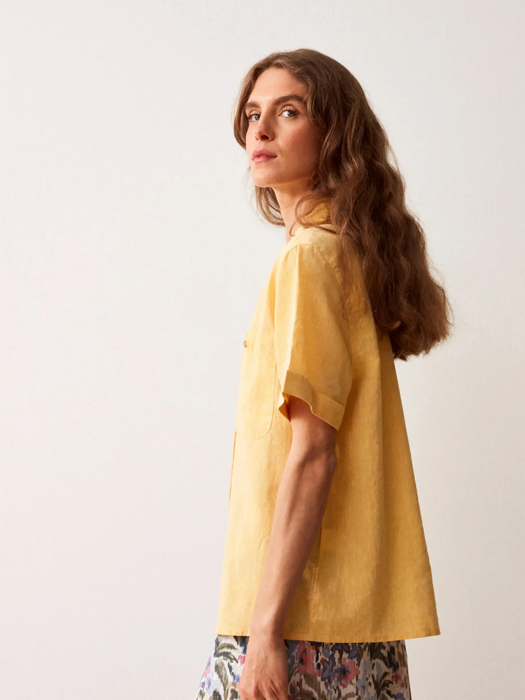 BENSIMON Tops & Chemises<Chemise hawai JAUNE