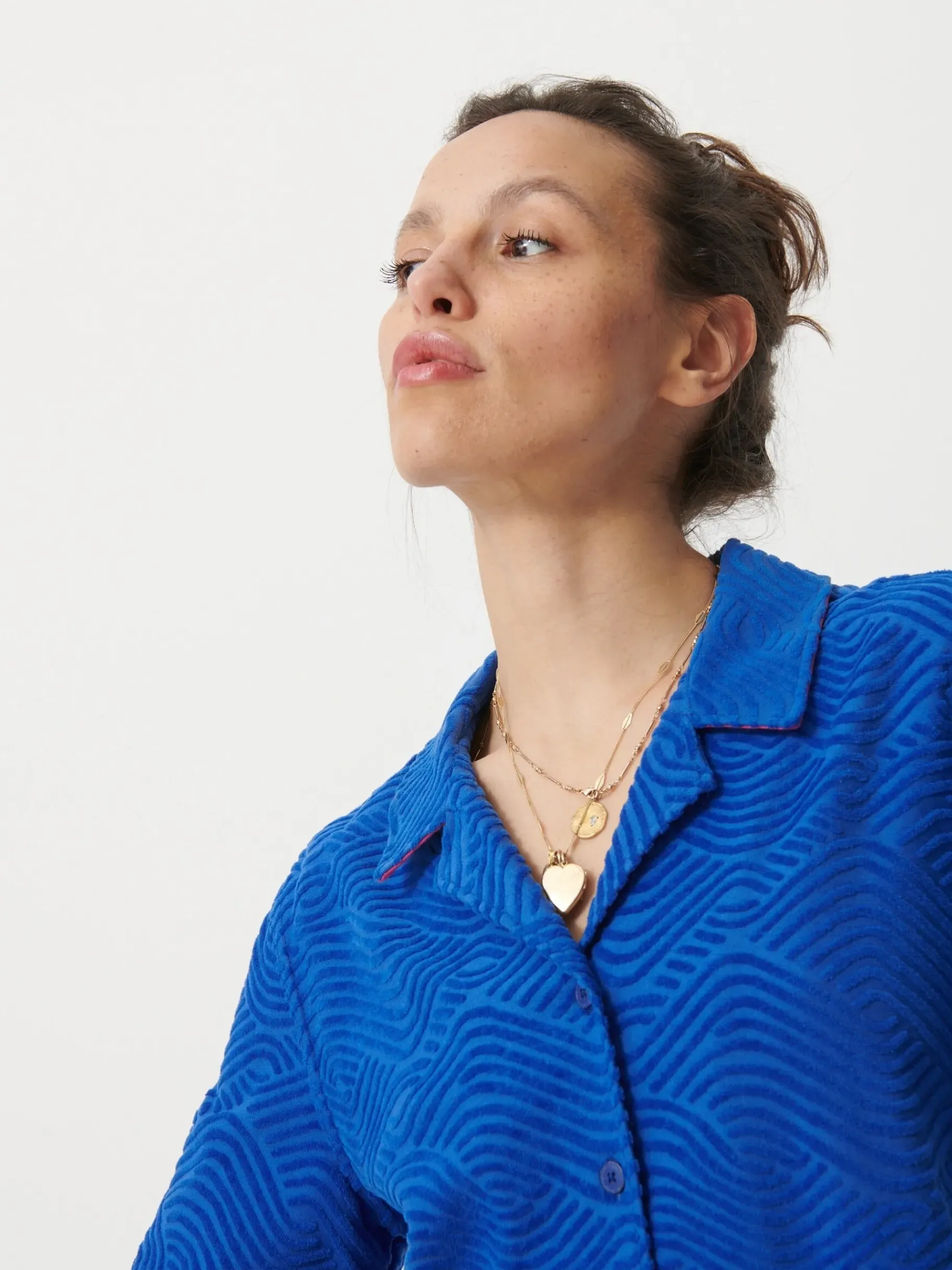 BENSIMON Tops & Chemises<Chemise hawaiana BLEU VIF