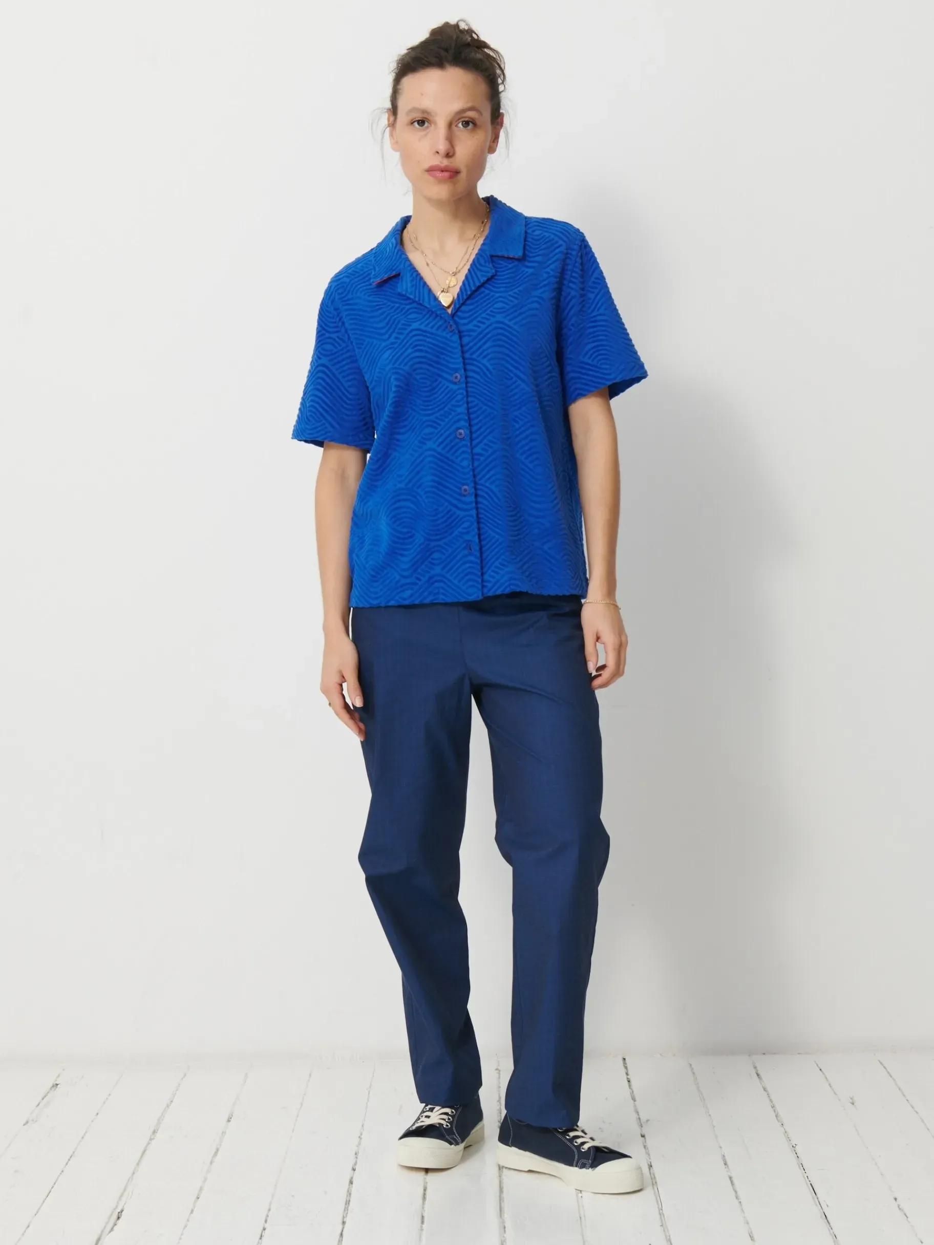 BENSIMON Tops & Chemises<Chemise hawaiana BLEU VIF