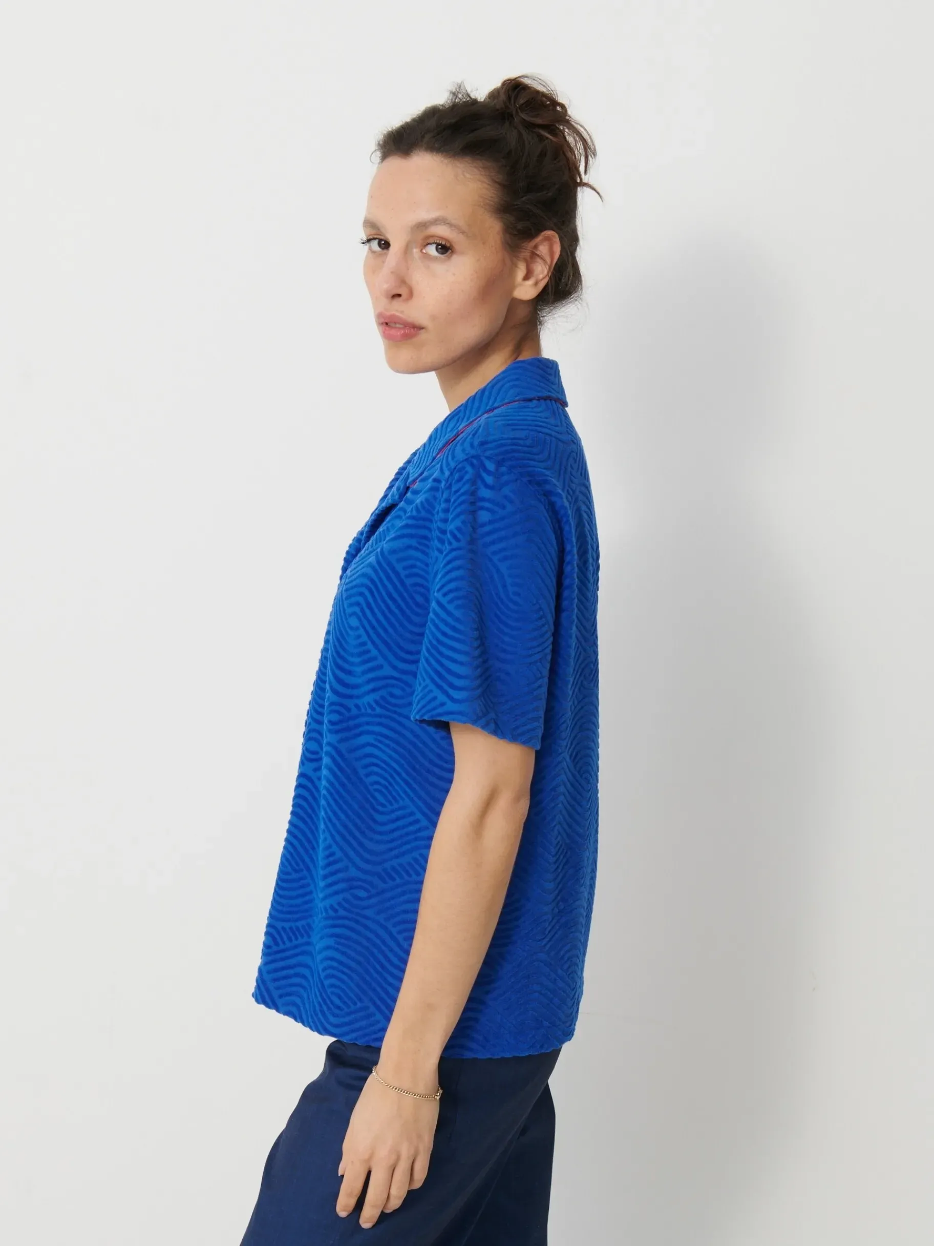 BENSIMON Tops & Chemises<Chemise hawaiana BLEU VIF