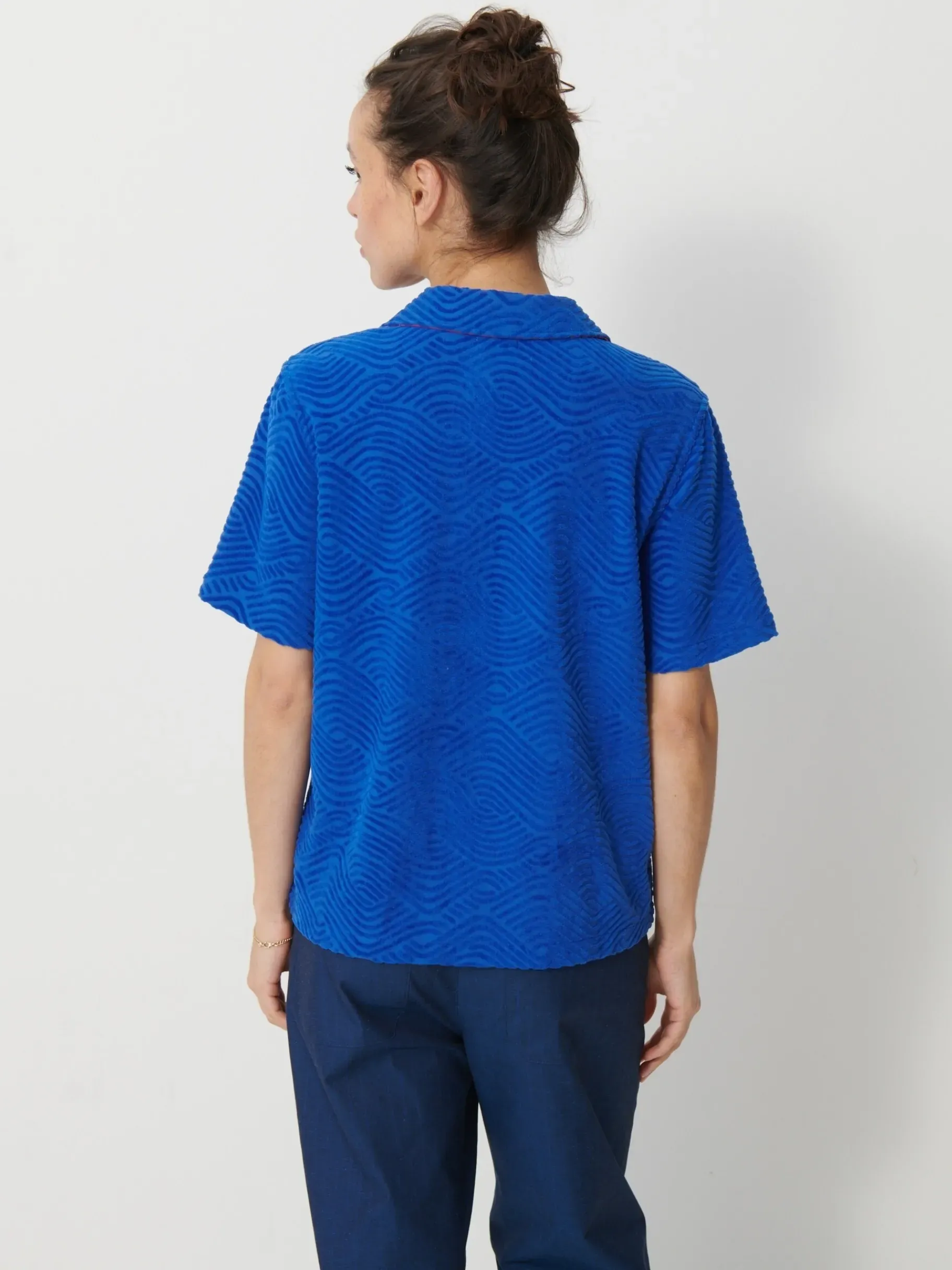 BENSIMON Tops & Chemises<Chemise hawaiana BLEU VIF