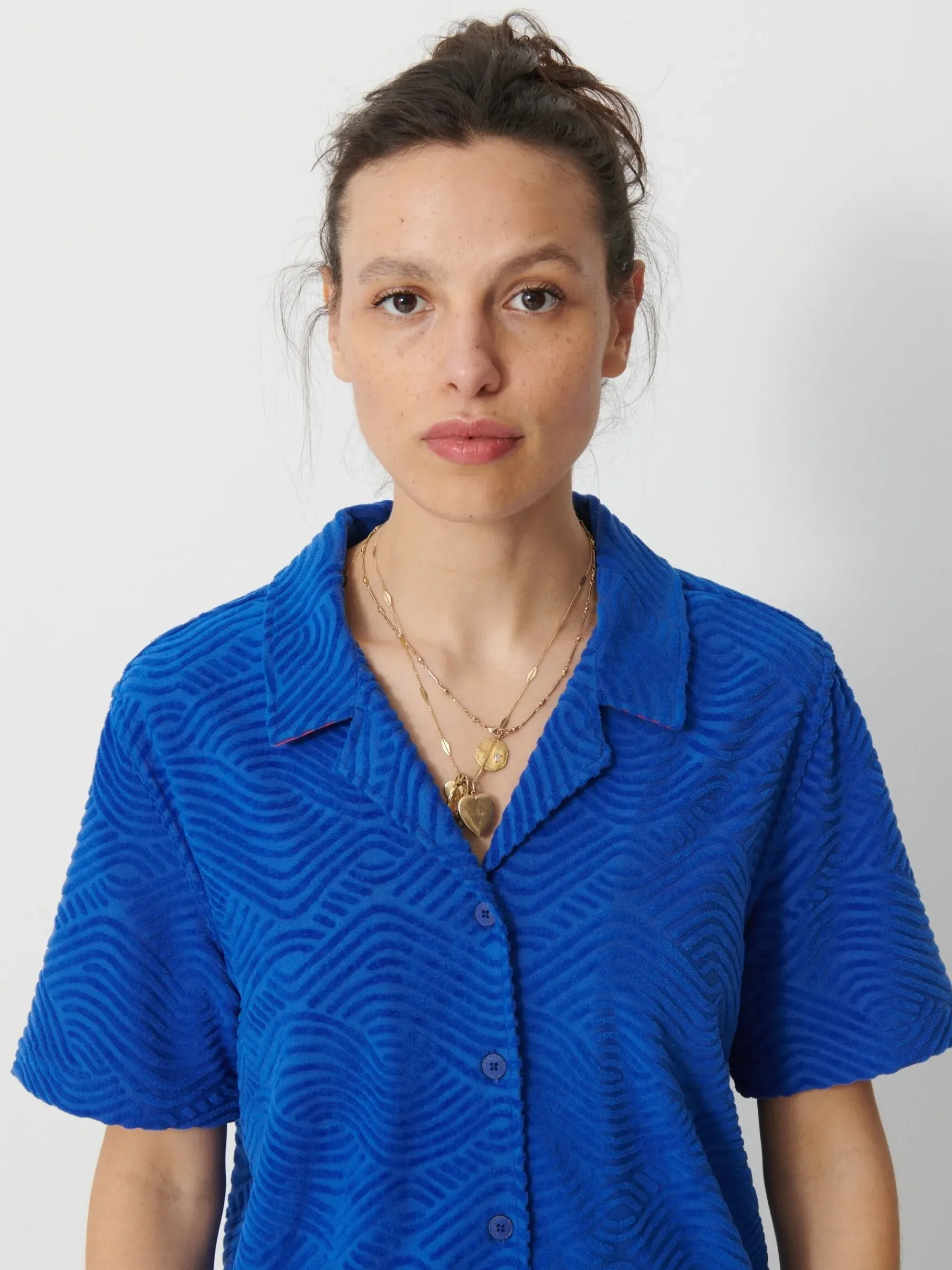 BENSIMON Tops & Chemises<Chemise hawaiana BLEU VIF