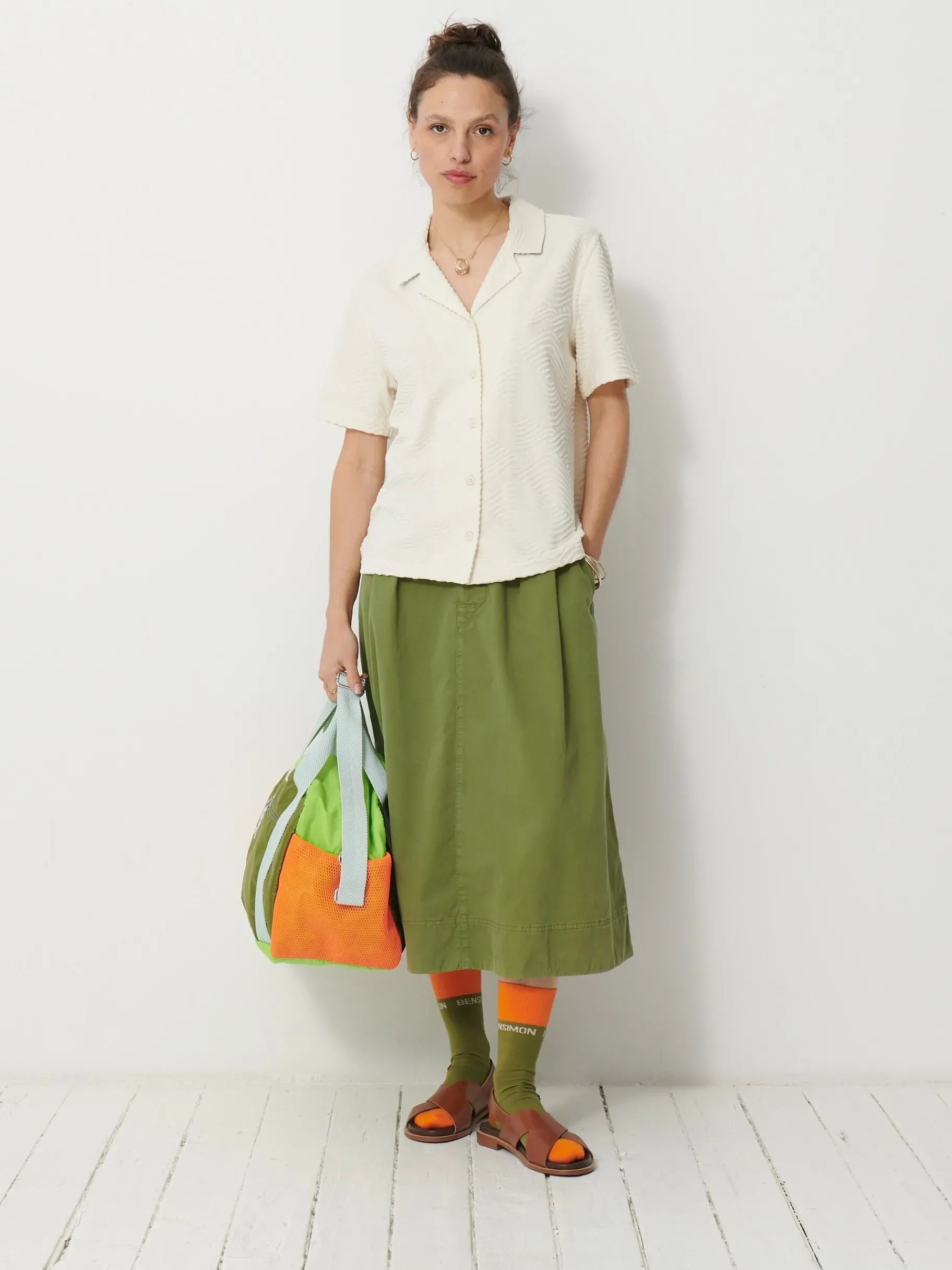 BENSIMON Tops & Chemises<Chemise hawaiana IVOIRE