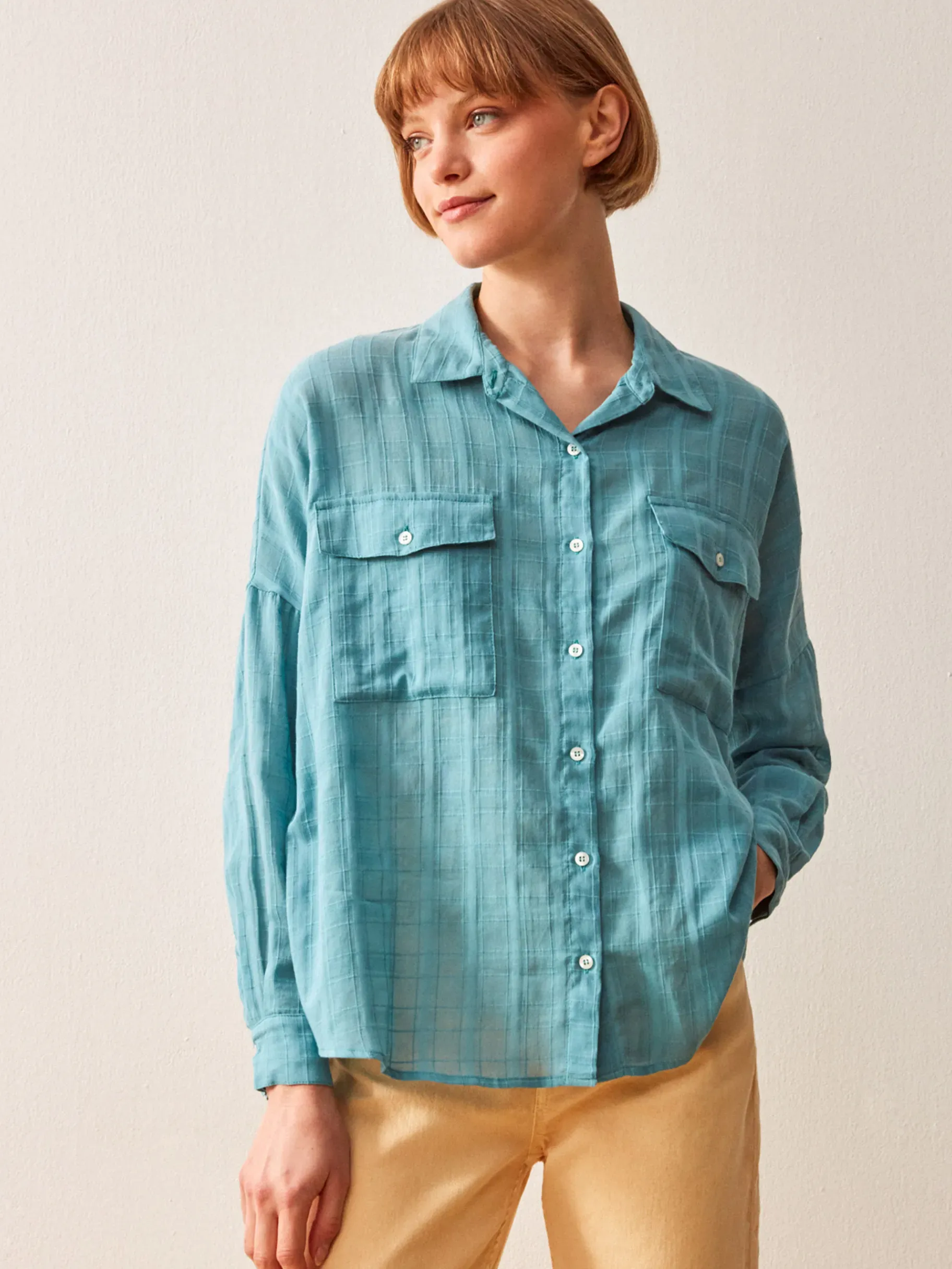 BENSIMON Tops & Chemises<Chemise janice BLEU PETROLE