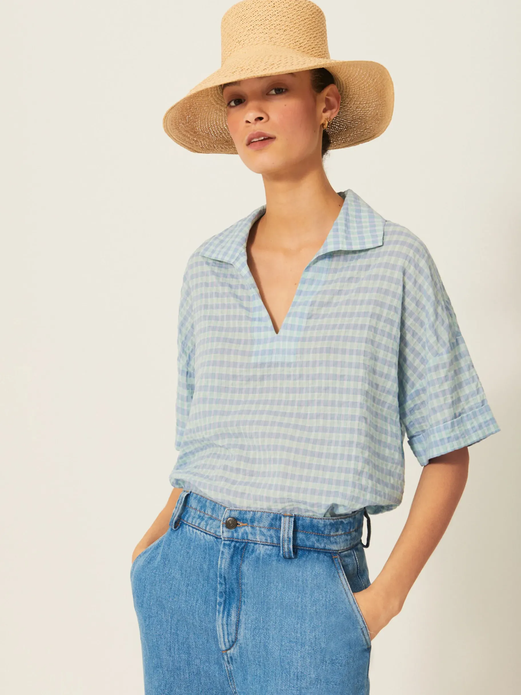 BENSIMON Tops & Chemises<Chemisier hippolyte AQUA