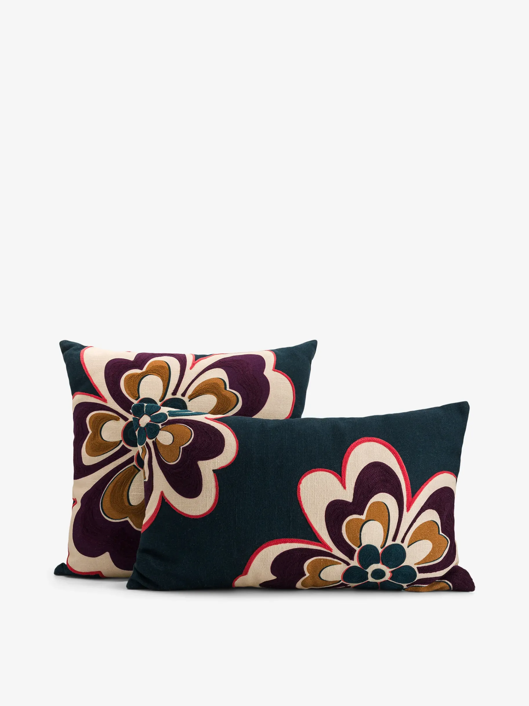 BENSIMON Coussins|Coussins<Coussin flower 30x50 petrole BLEU PETROLE