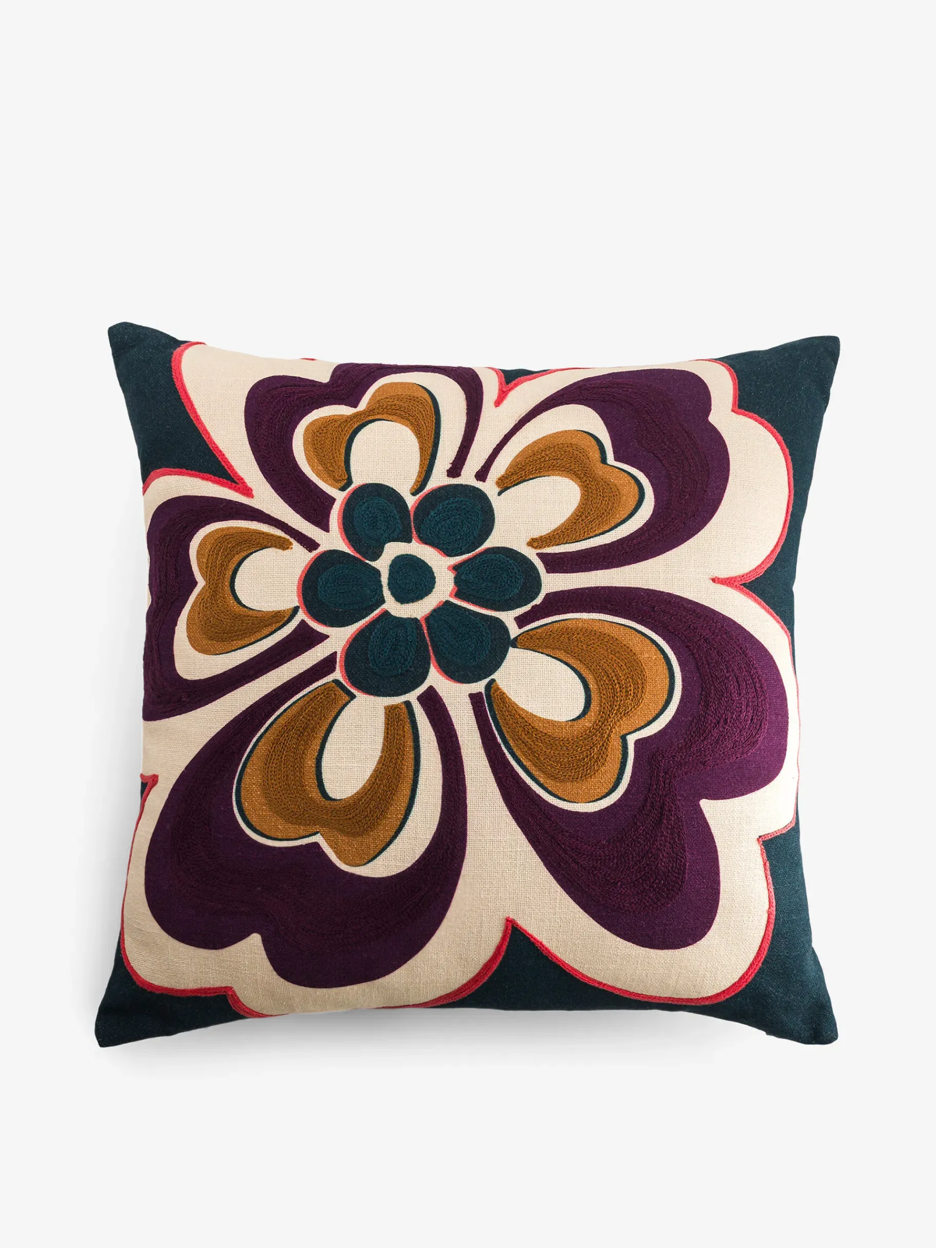 BENSIMON Coussins|Coussins<Coussin flower 45x45 petrole BLEU PETROLE