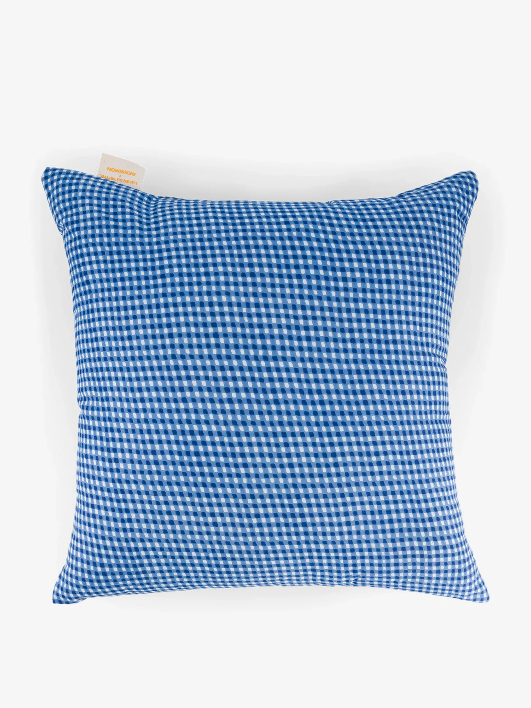 BENSIMON Coussins|Coussins<Coussin lucas du tertre 40x40 coton bleu... IMPRIME LUCAS DU TERTRE