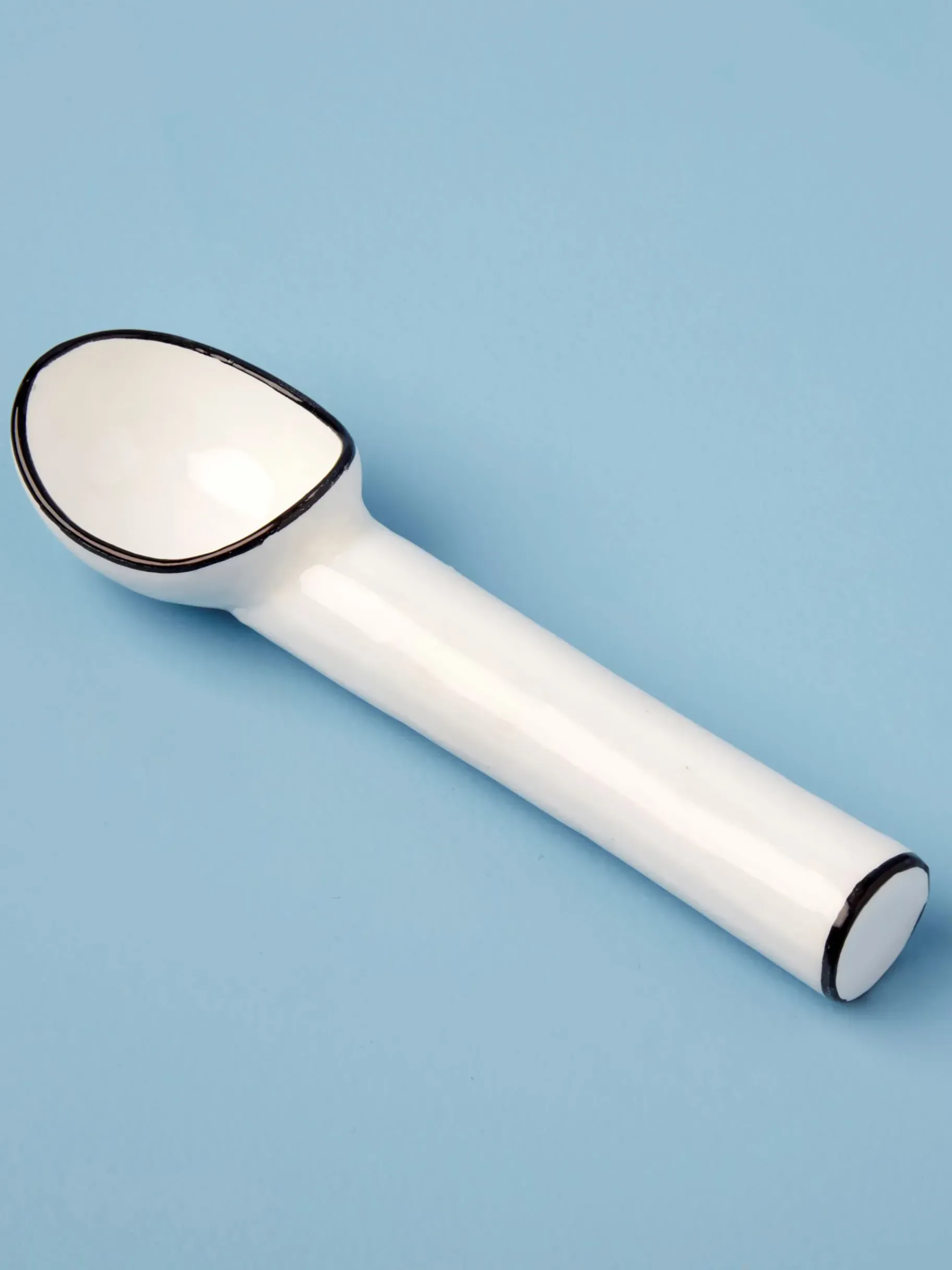 BENSIMON Accessoires De Table<Cuillere a glace croki blanc noir - be h... NOIR/BLANC