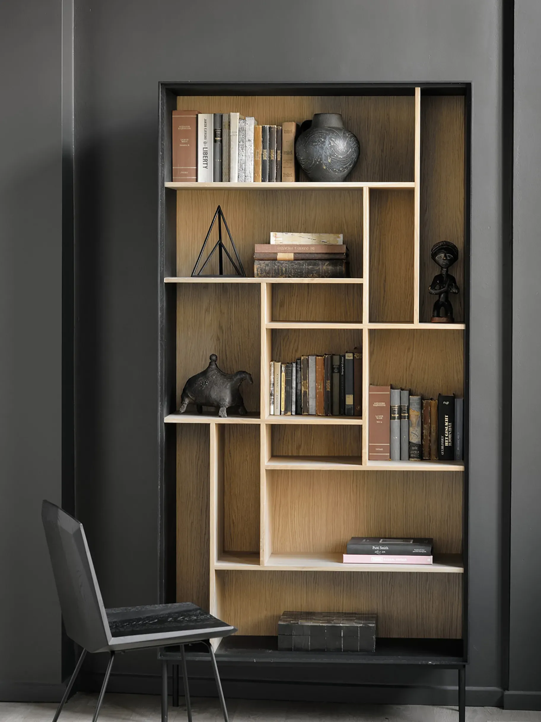 BENSIMON Rangement<Etagere blackbird chene massif 100x37x207 cm - ethnicraft #ffffff