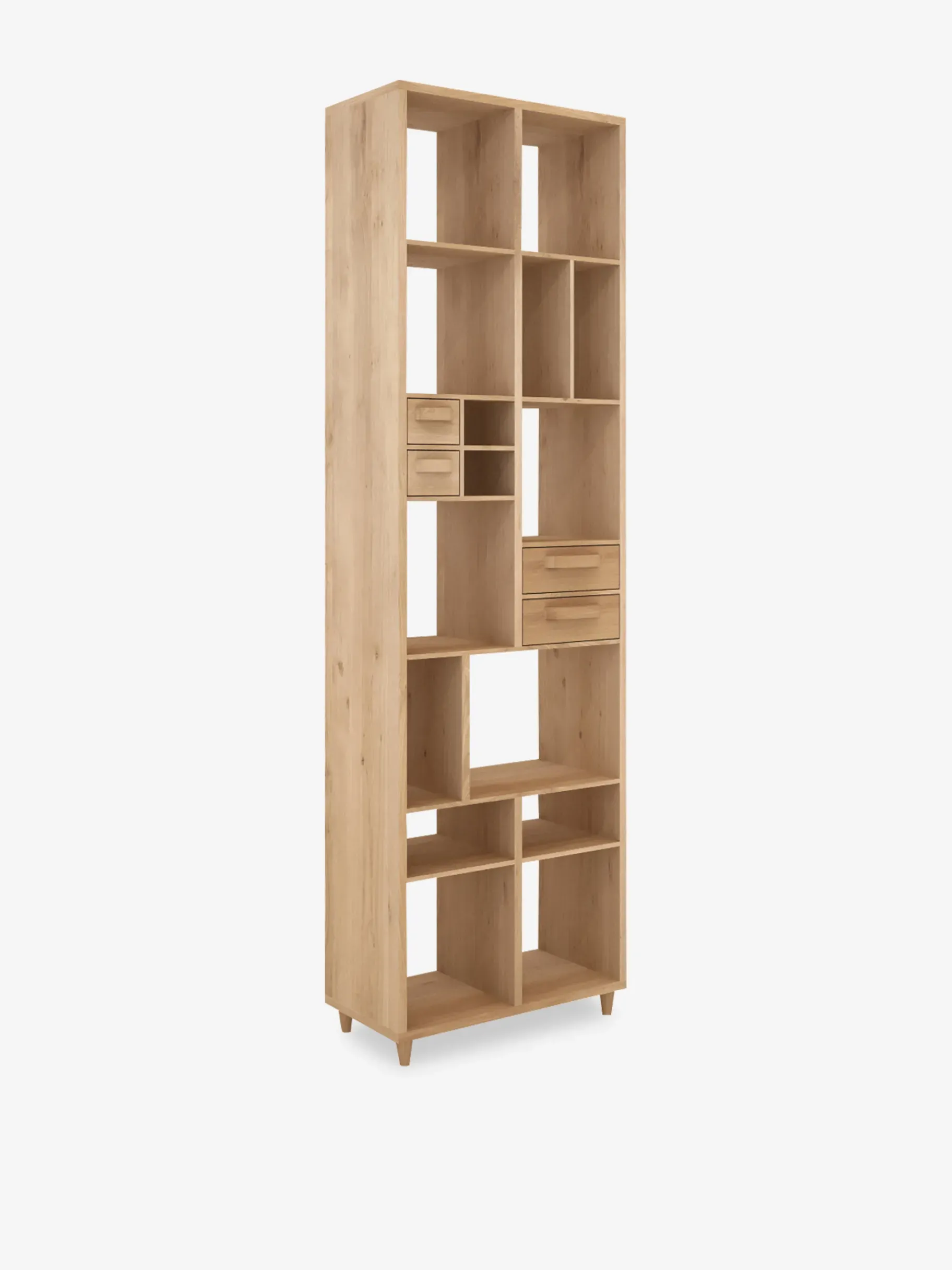 BENSIMON Rangement<Etagere pirouette 4 tiroirs chene massif - ethnicraft CHENE CLAIR