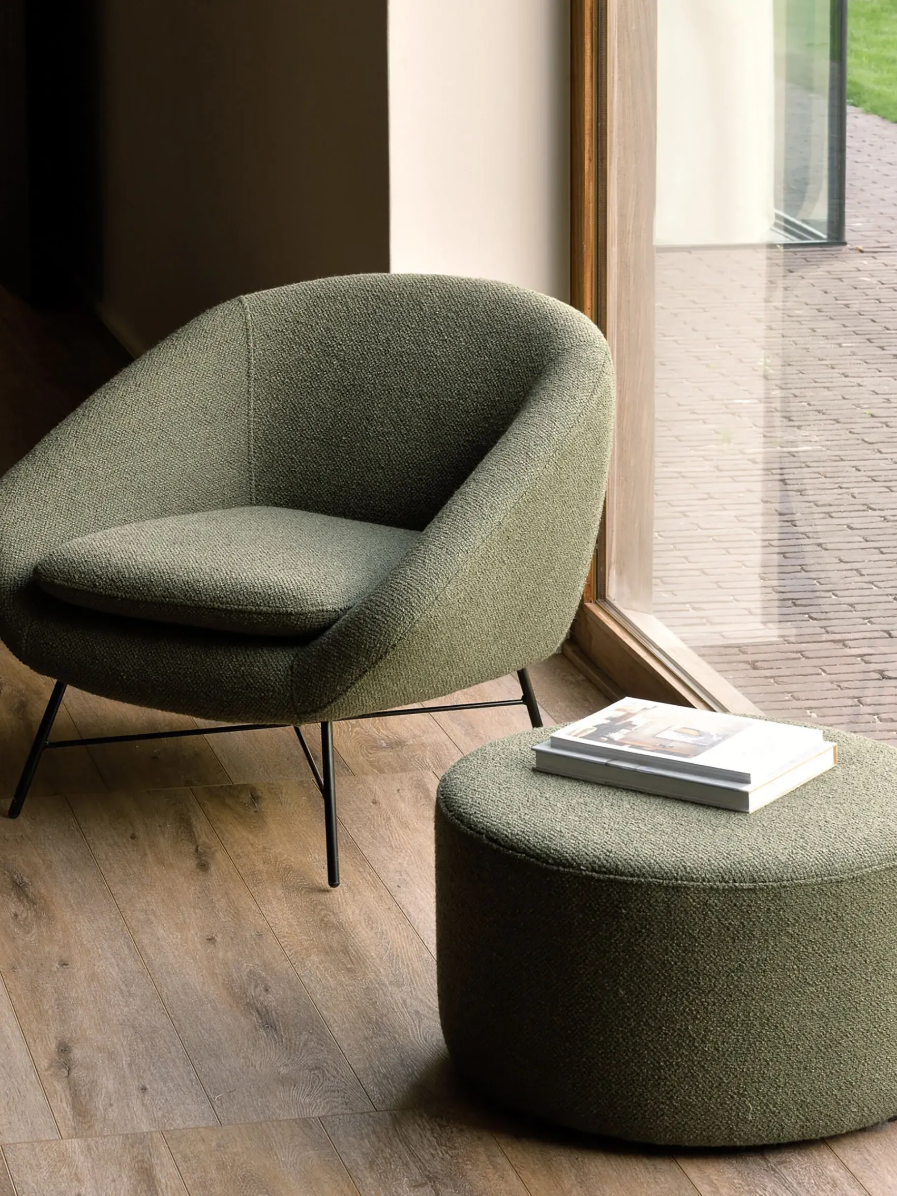 BENSIMON Fauteuils & Canapés<Fauteuil rembourre barrow jacque deneef - ethnicraft VERT