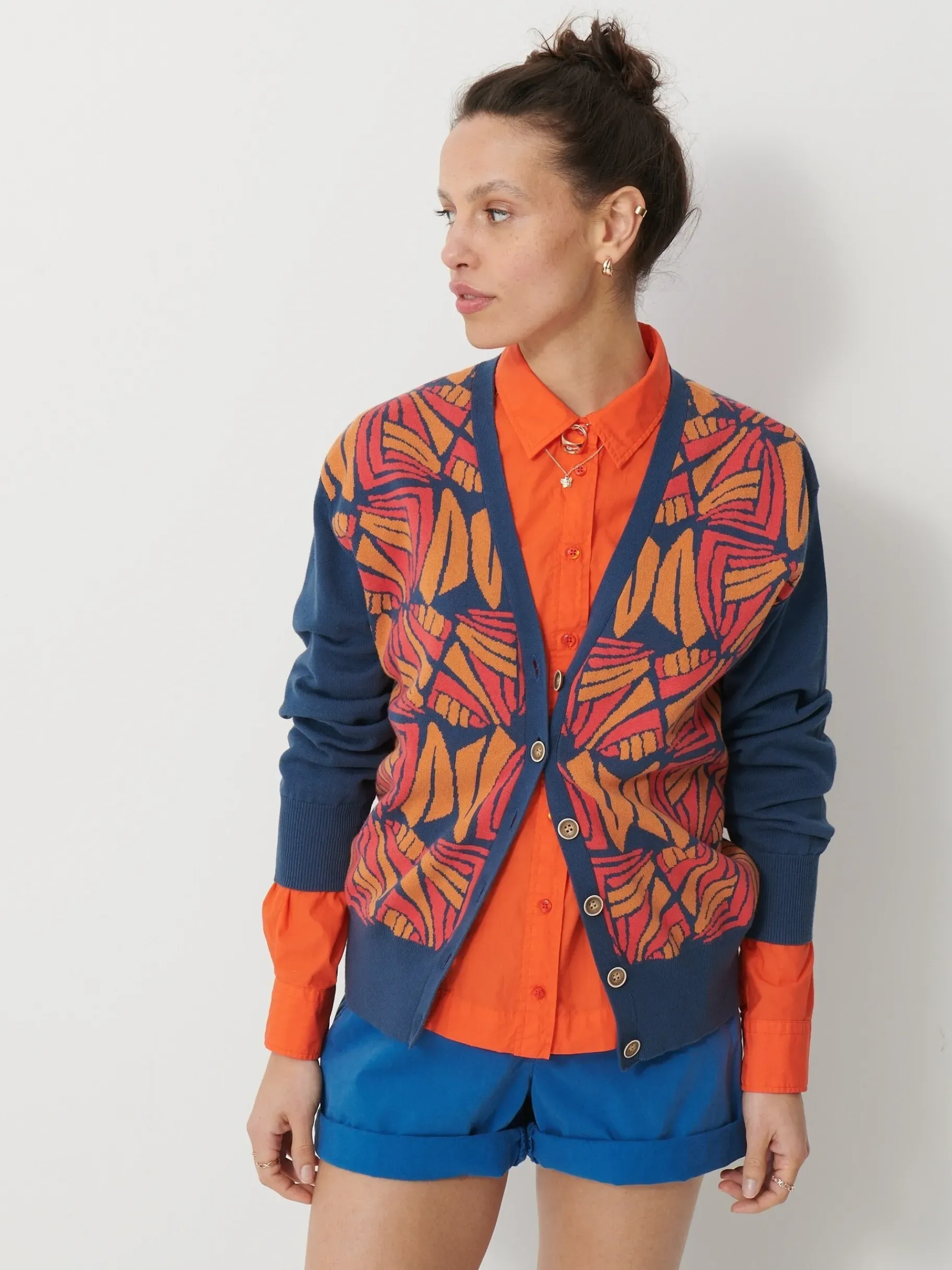BENSIMON Pulls, Sweats & Gilets<Gilet anatolin FLAMINGO