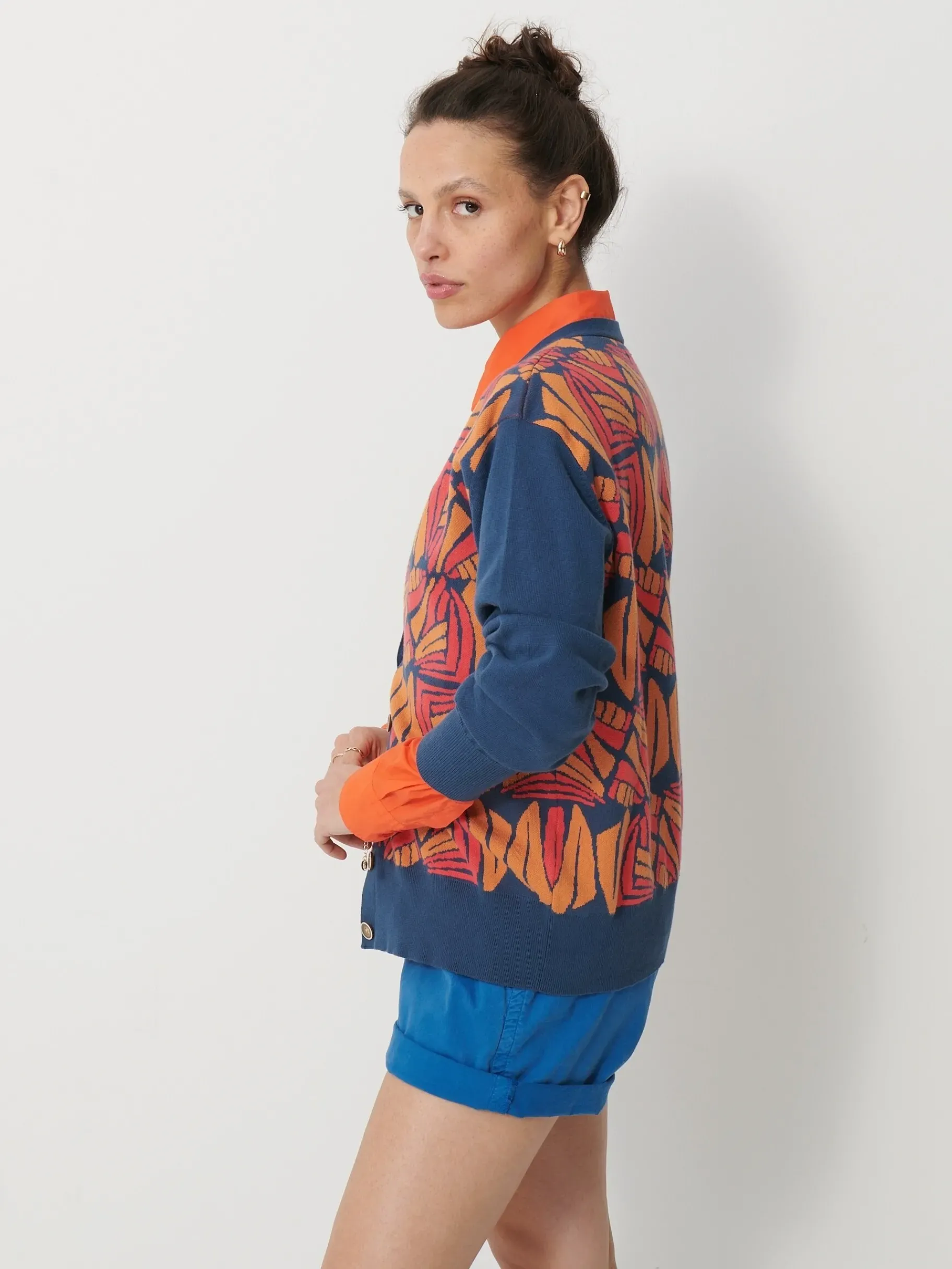 BENSIMON Pulls, Sweats & Gilets<Gilet anatolin FLAMINGO