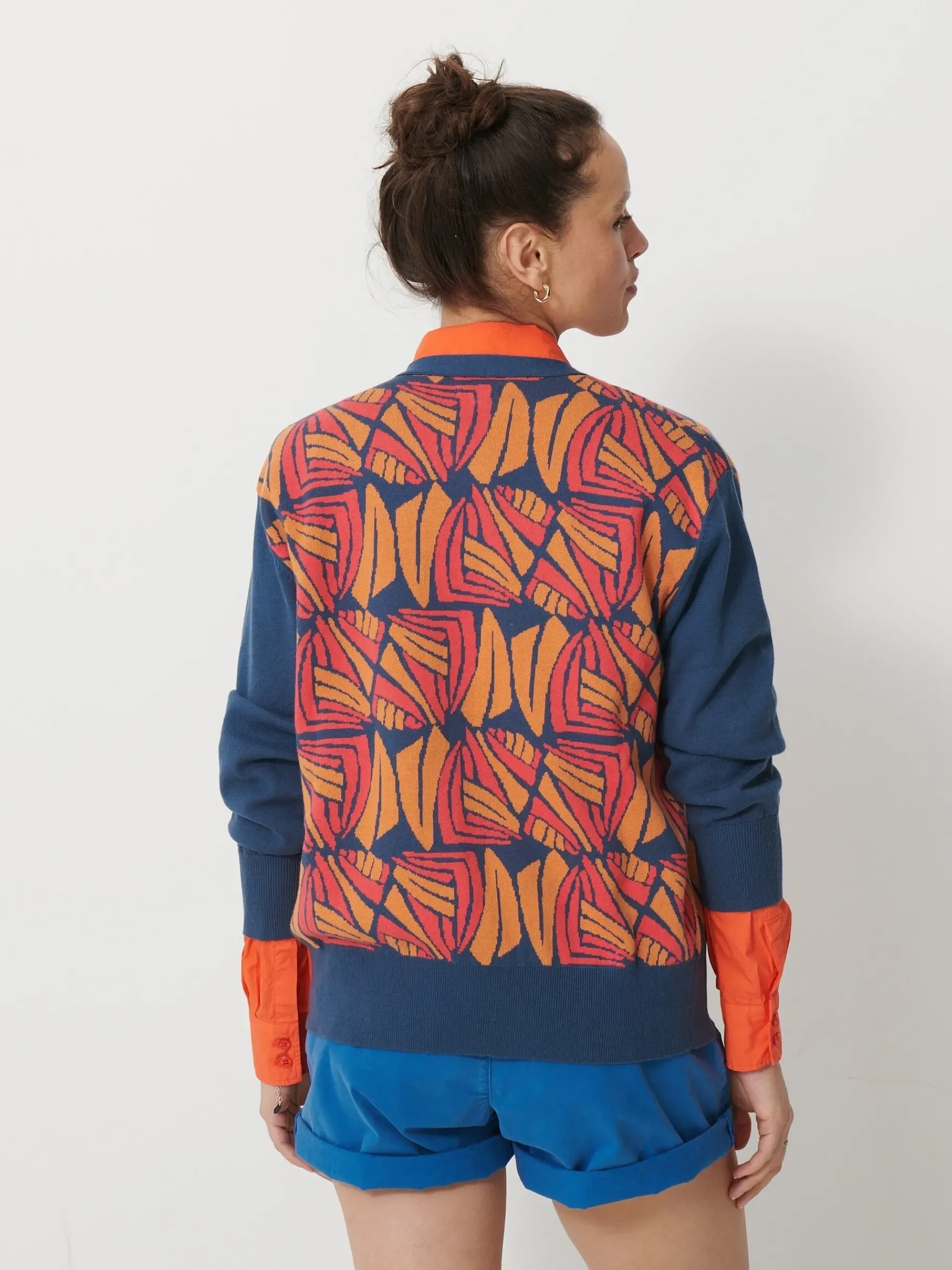 BENSIMON Pulls, Sweats & Gilets<Gilet anatolin FLAMINGO