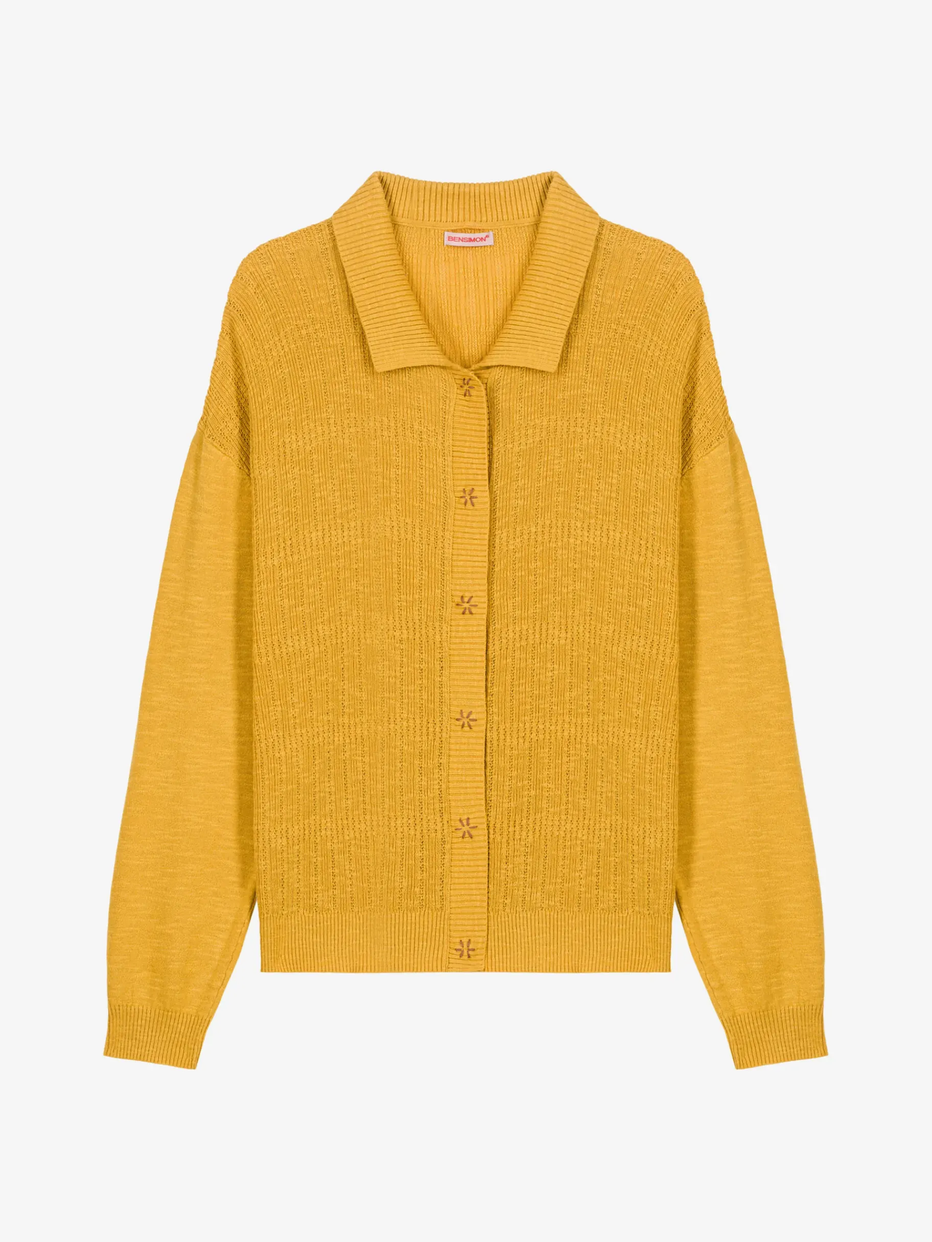 BENSIMON Pulls, Sweats & Gilets<Gilet joan SAFRAN