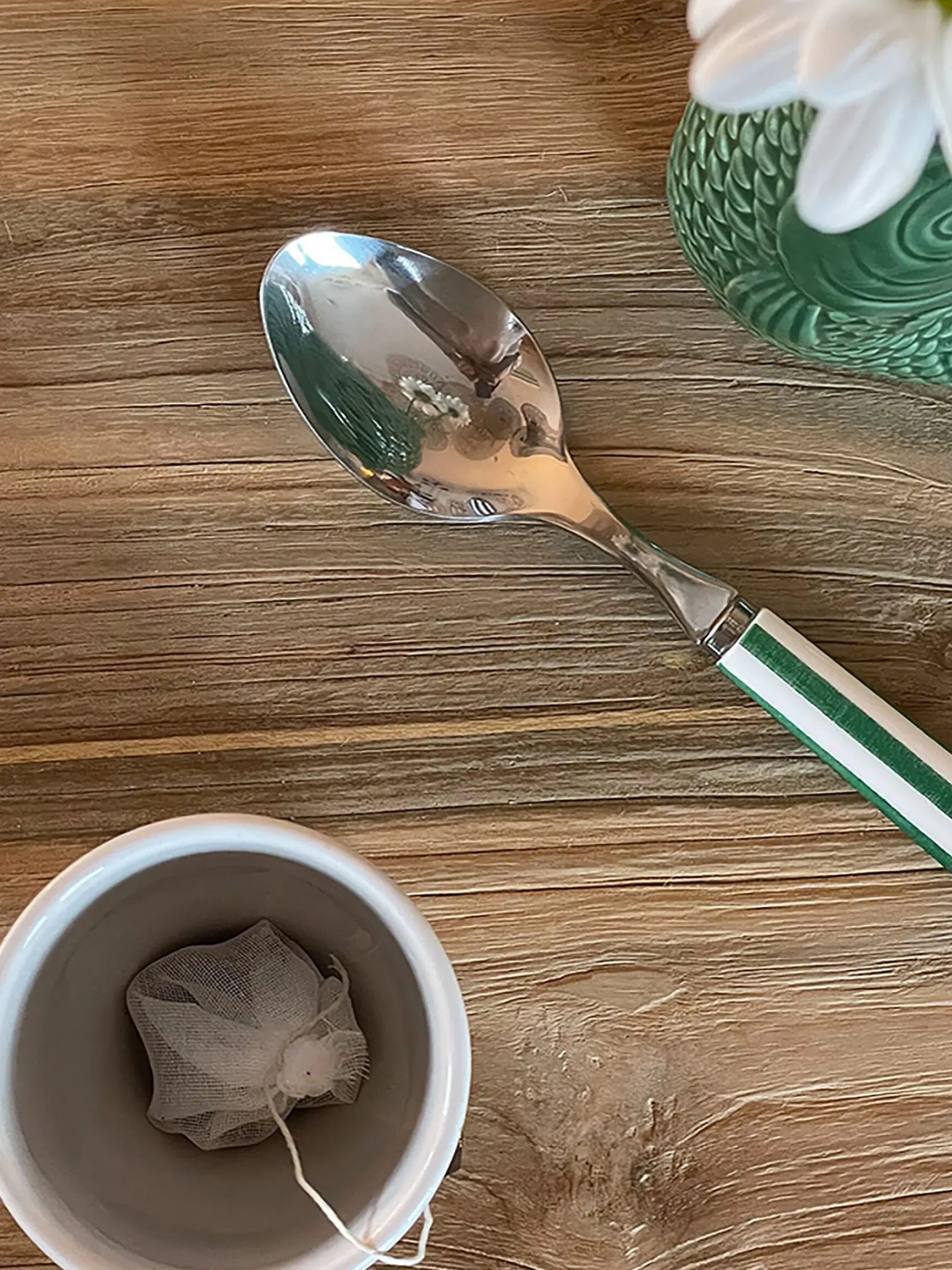 BENSIMON Accessoires De Table<Grande cuillere paul rayure - opjet VERT