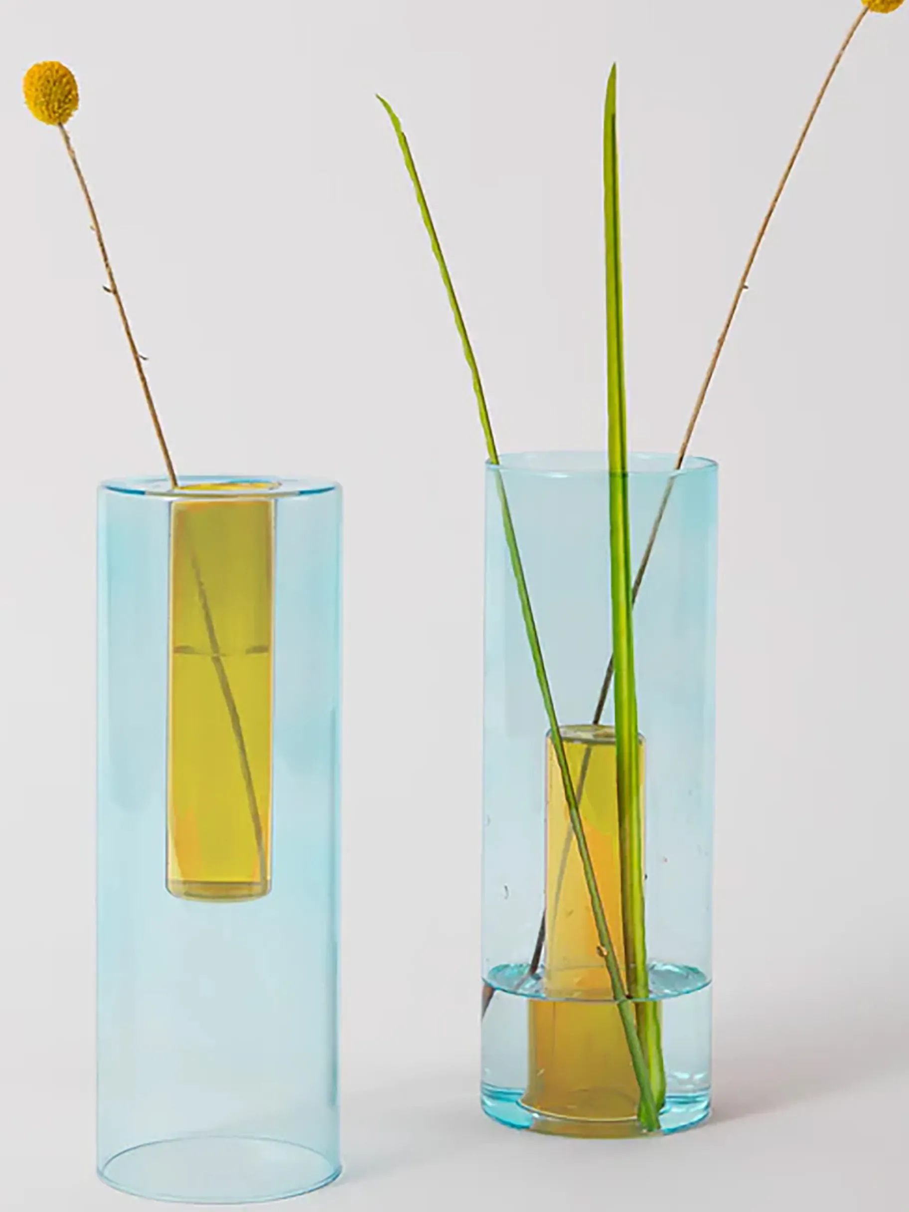 BENSIMON Vases<Grand vase reversible bleu/jaune - block... ORANGE