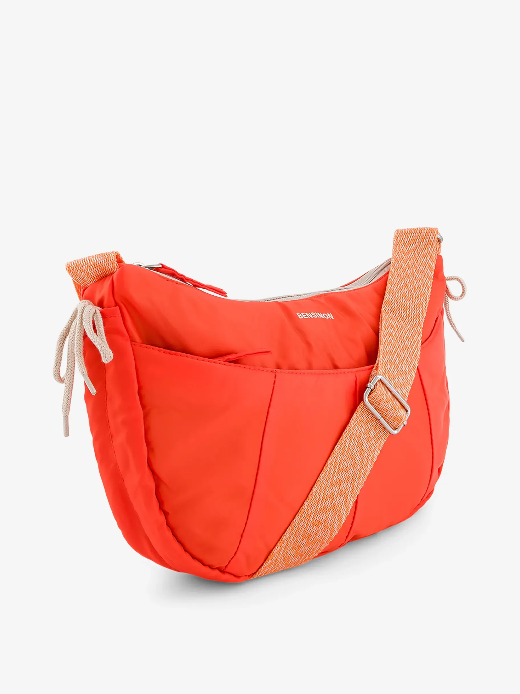 BENSIMON Sacs Porté Épaule<Half moon bag ORANGE VIF