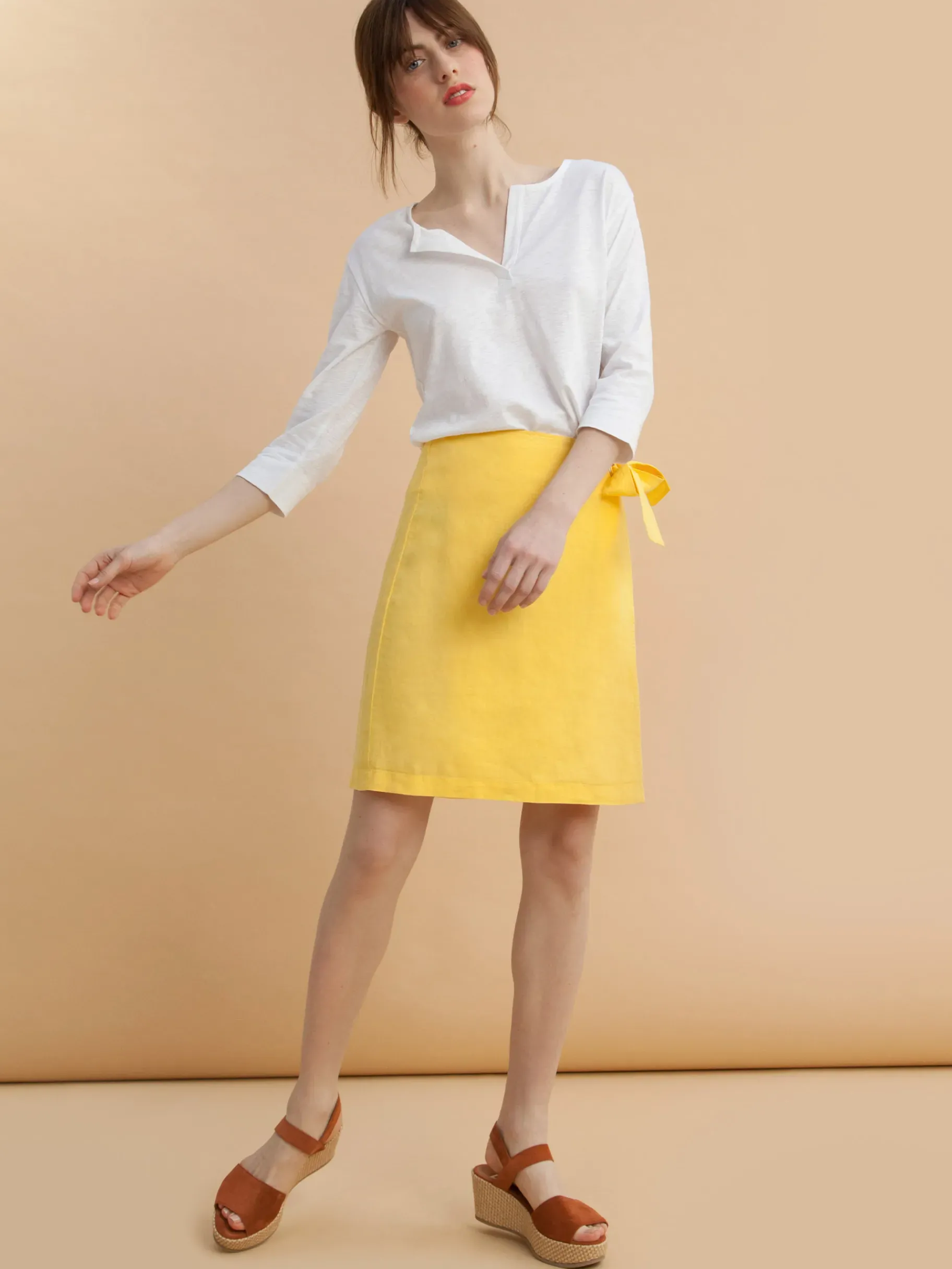 BENSIMON Jupes & Shorts<Jupe brune JAUNE