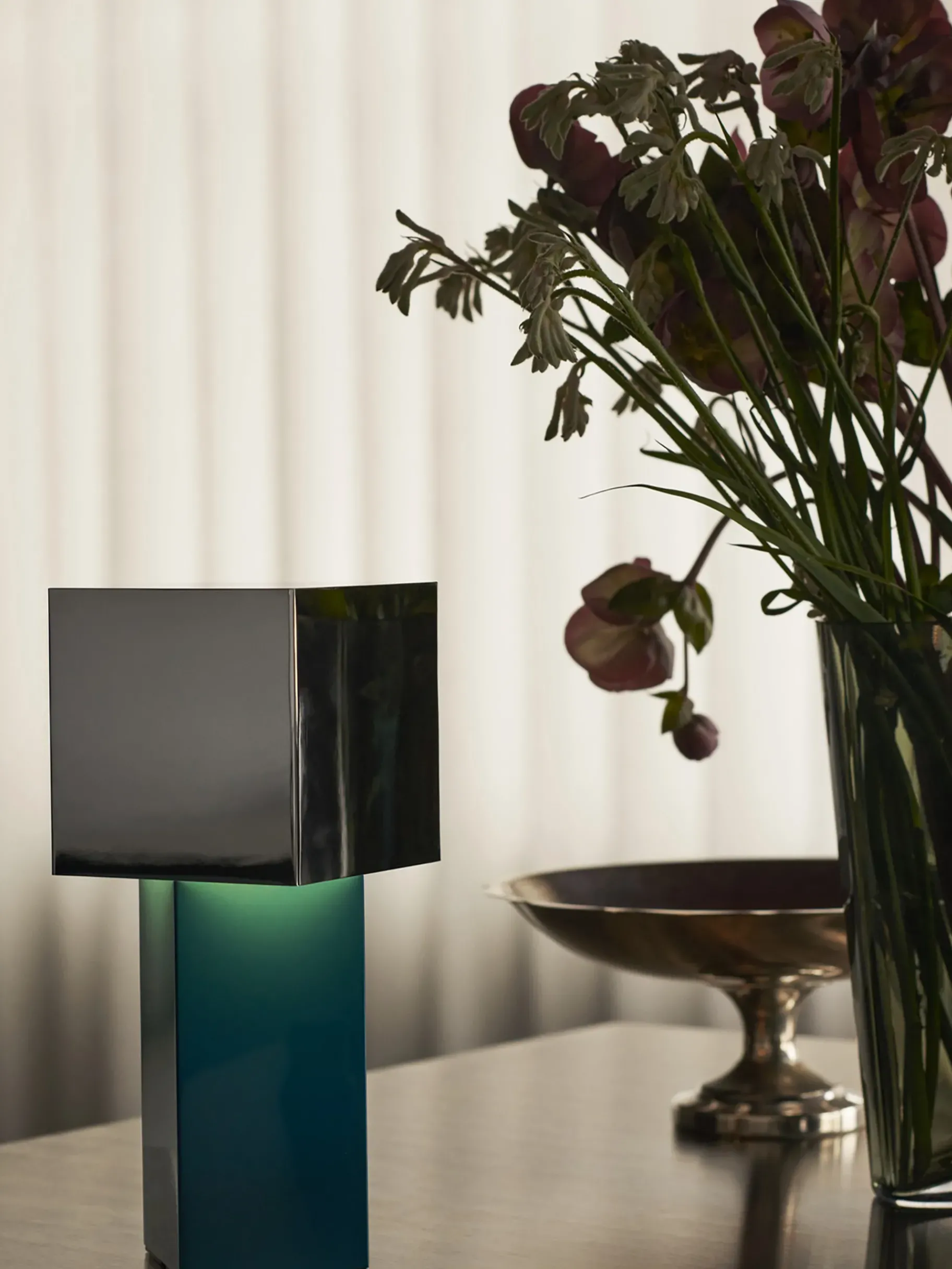 BENSIMON Lampes À Poser<Lampe de table sans fil rechargeable pivot atd7 blue silver - &tradition BLEU METAL
