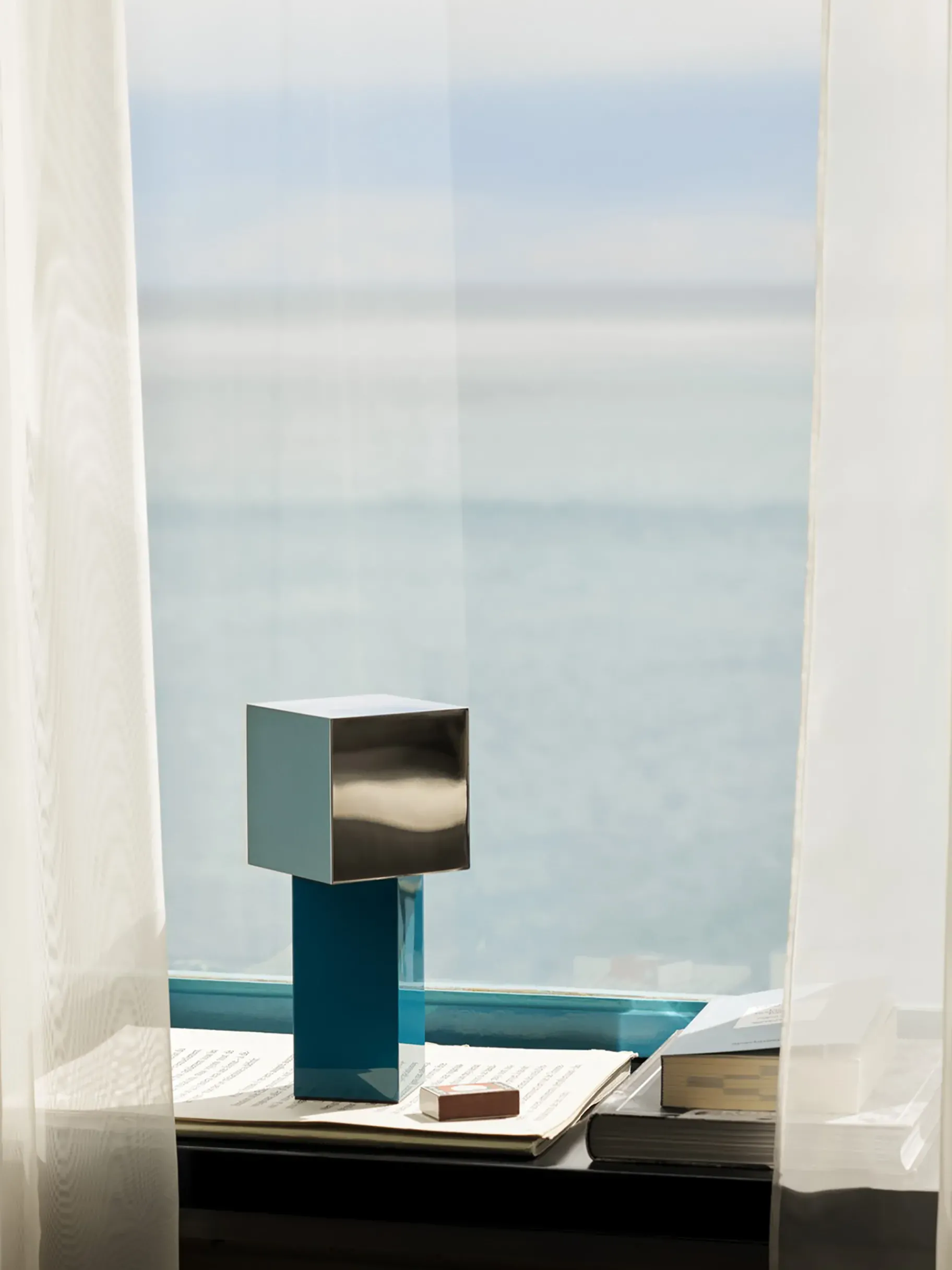 BENSIMON Lampes À Poser<Lampe de table sans fil rechargeable pivot atd7 blue silver - &tradition BLEU METAL