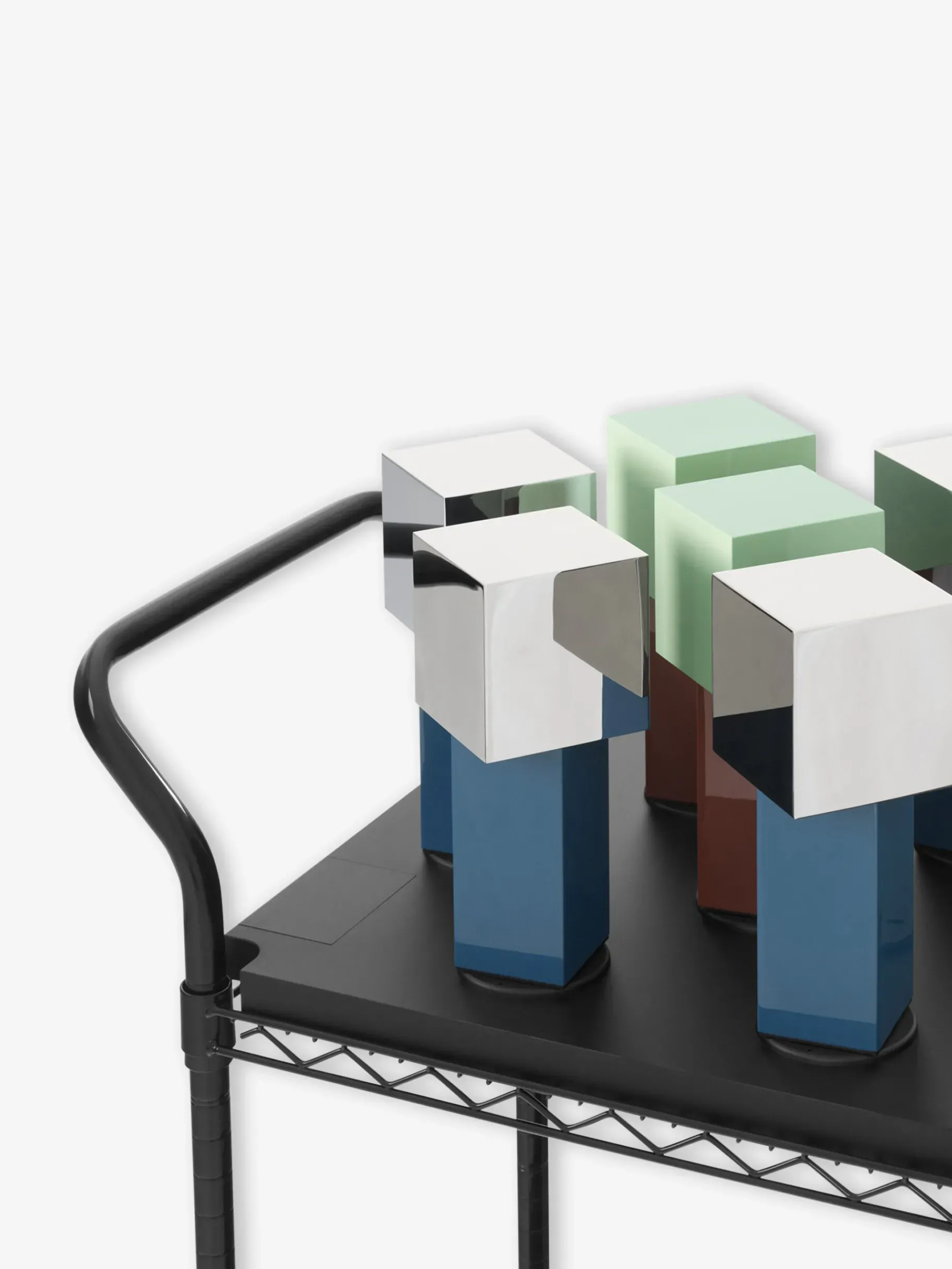 BENSIMON Lampes À Poser<Lampe de table sans fil rechargeable pivot atd7 blue silver - &tradition BLEU METAL