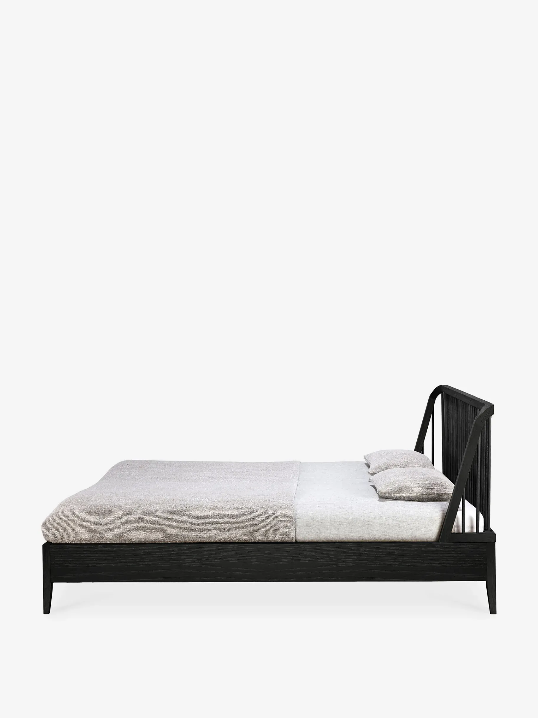 BENSIMON Lits & Sommiers<Lit spindle chene noir 180x200 cm - ethnicraft #ffffff