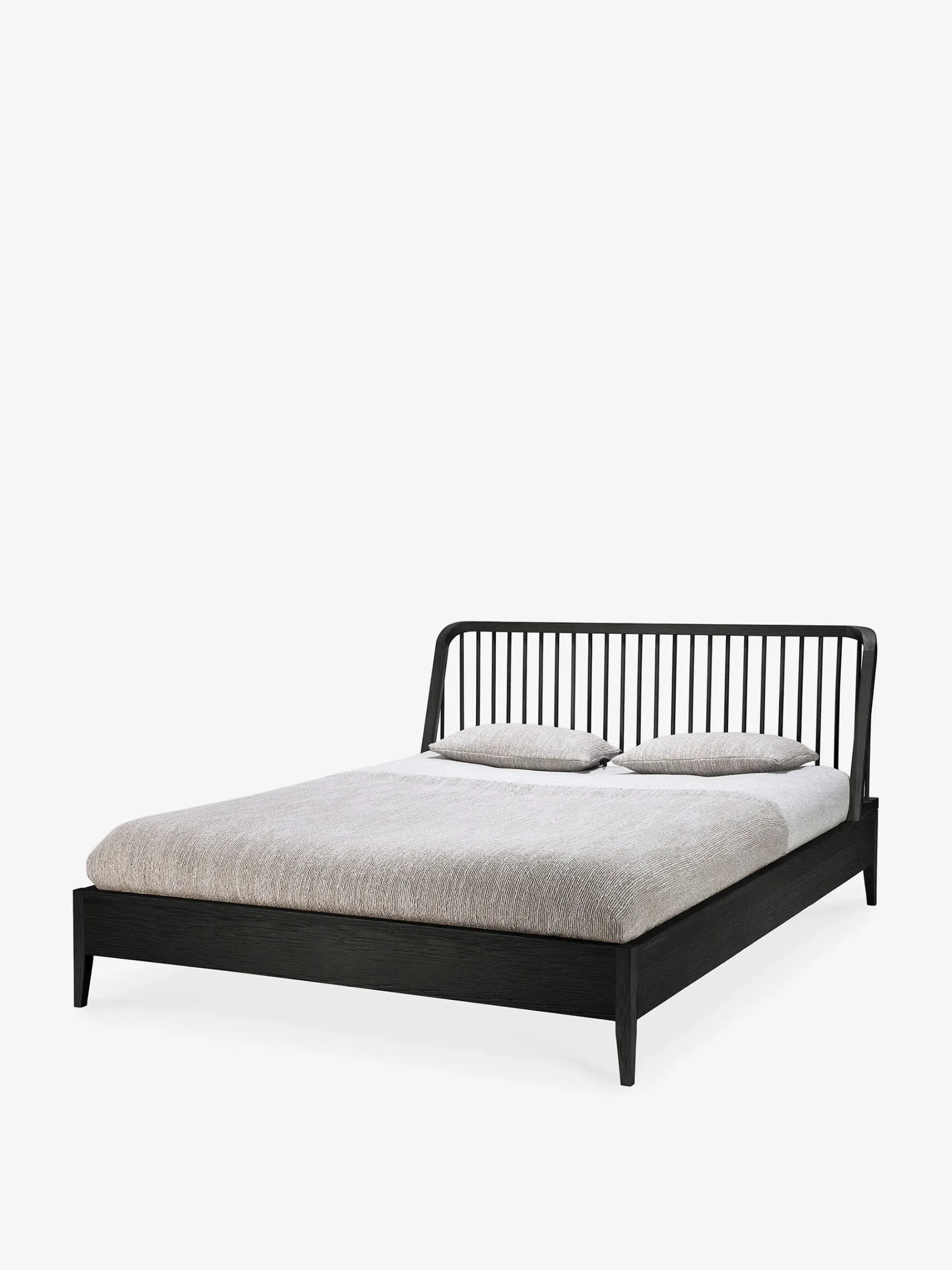 BENSIMON Lits & Sommiers<Lit spindle chene noir 160x200 cm - ethnicraft #ffffff