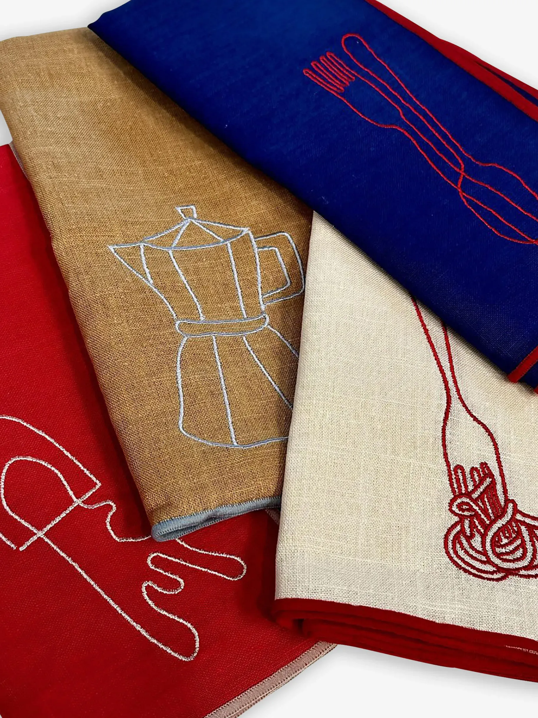 BENSIMON Linge De Maison<Lot de 2 serviettes couverts - the eclectic lifestyle BLEU