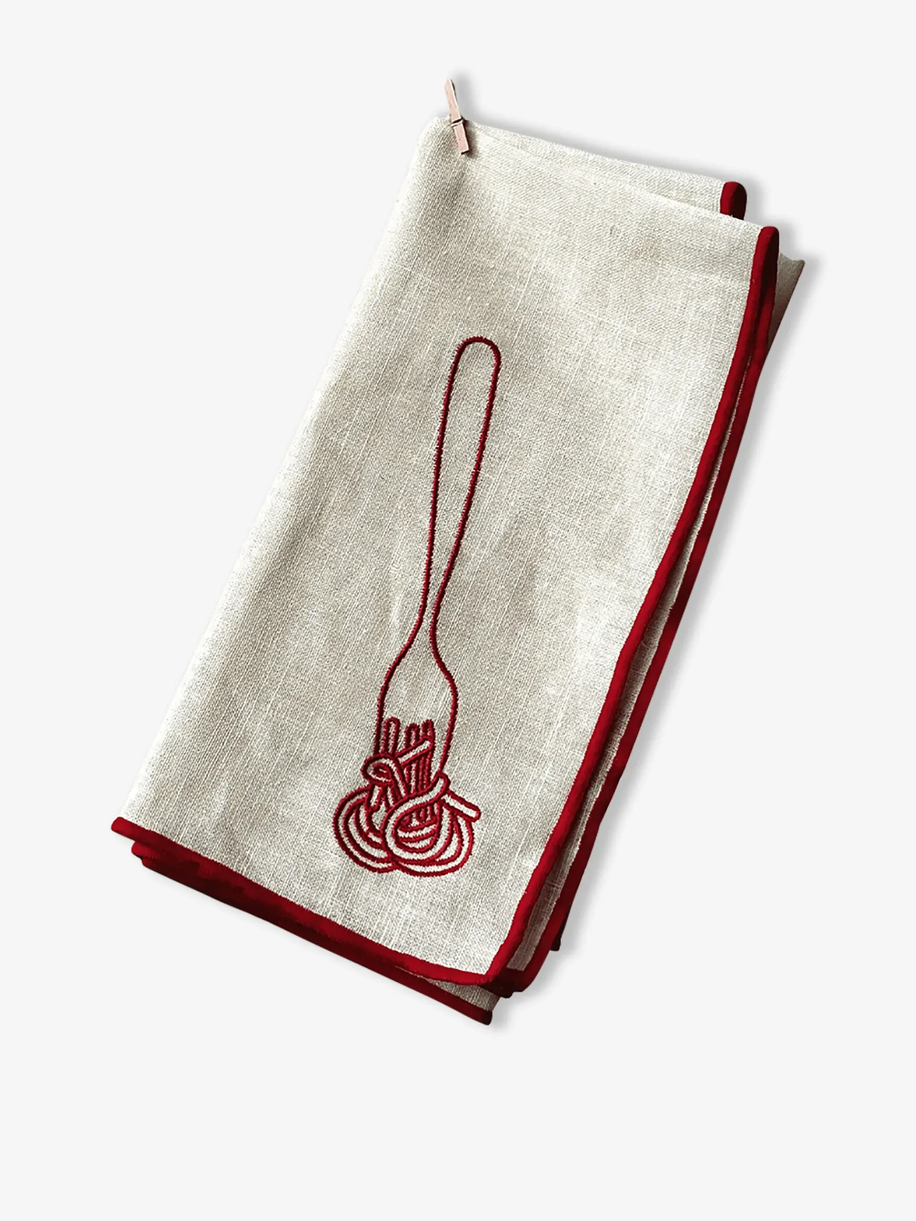 BENSIMON Linge De Maison<Lot de 2 serviettes spaghettis beige - the eclectic lifestyle ECRU